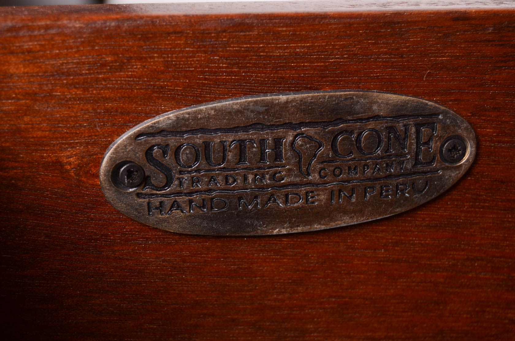 South Cone Trading Company Walnut Wine Rack