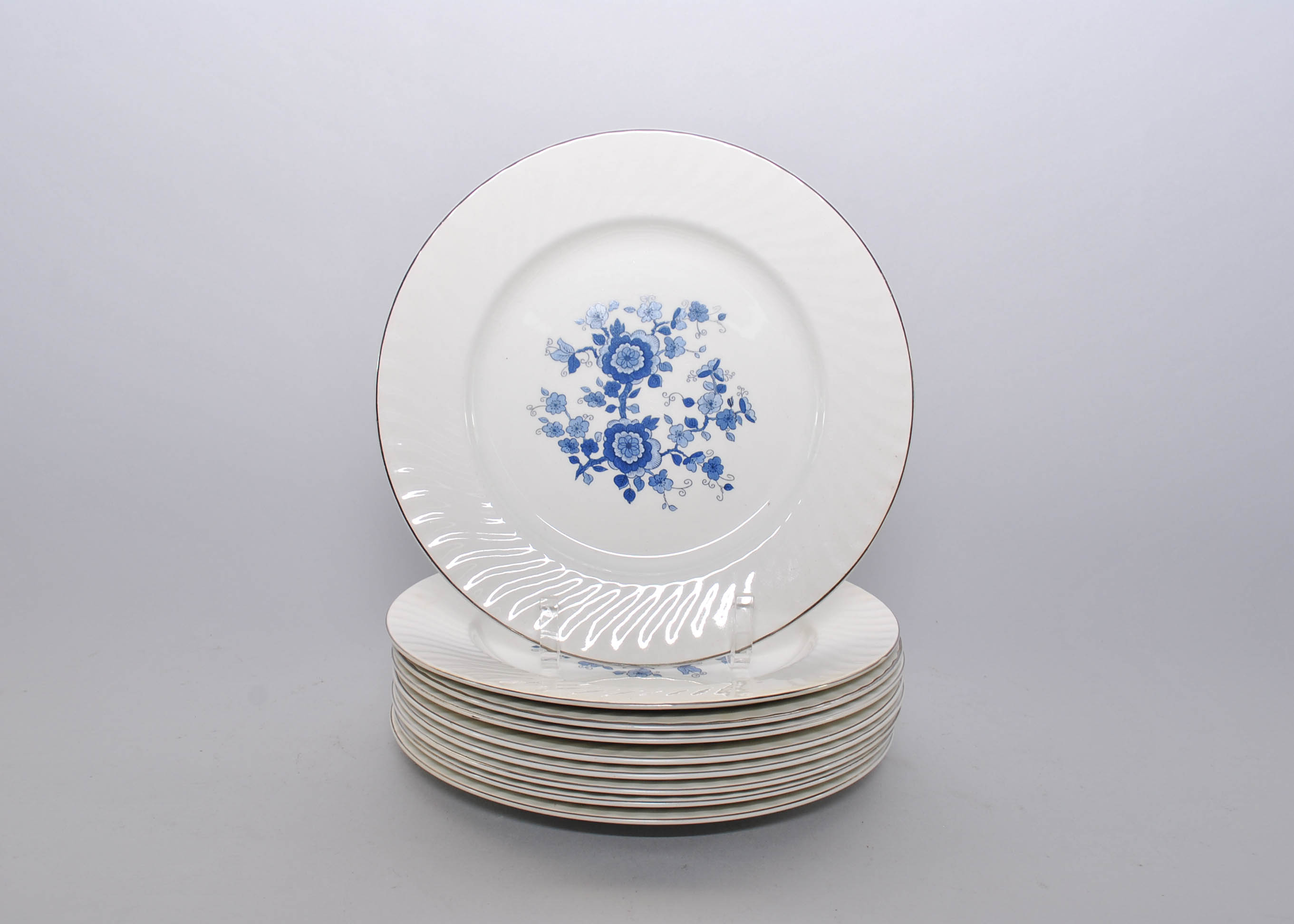 Mid 20th Century Enoch Wedgwood "Royal Blue" Ironstone China