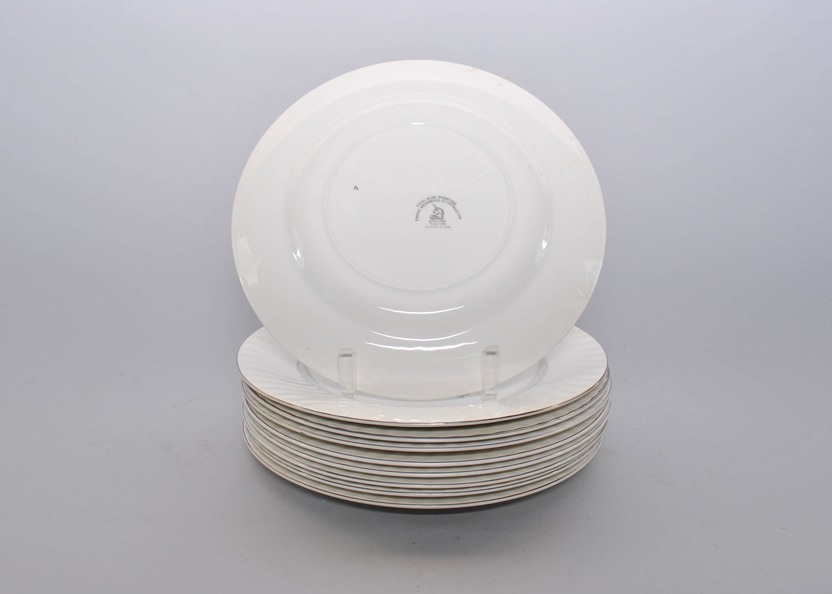 Mid 20th Century Enoch Wedgwood "Royal Blue" Ironstone China