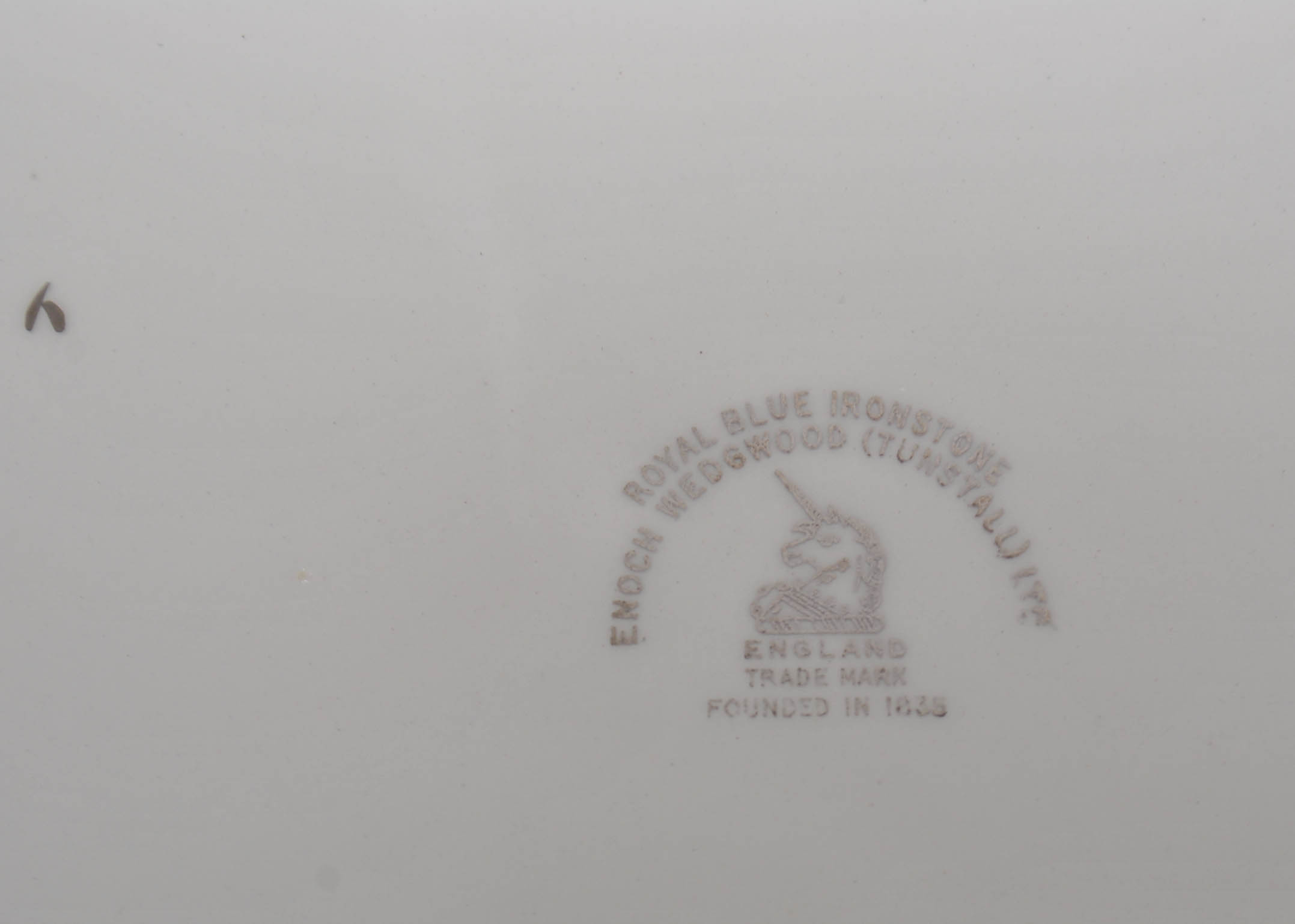 Mid 20th Century Enoch Wedgwood "Royal Blue" Ironstone China