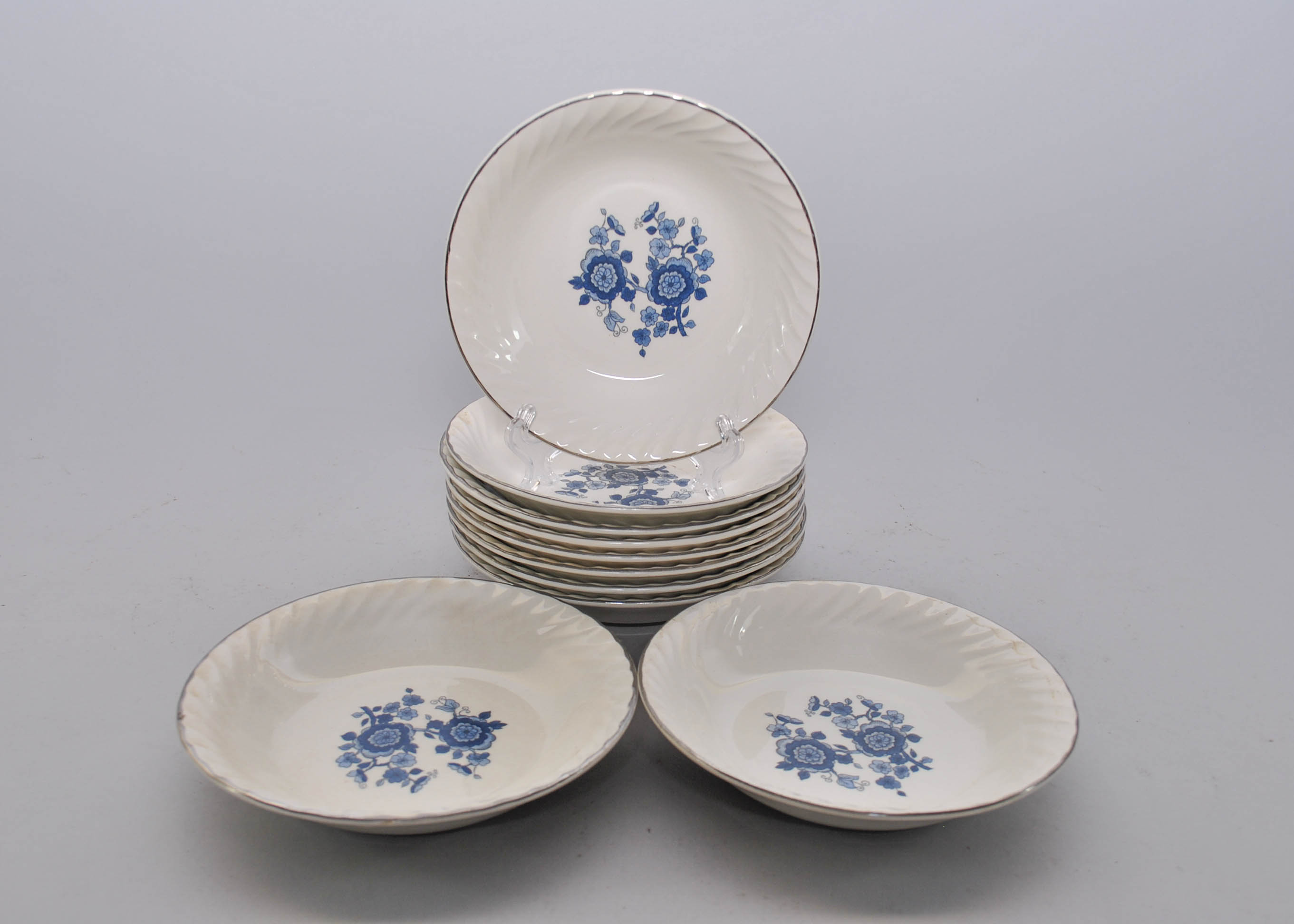 Mid 20th Century Enoch Wedgwood "Royal Blue" Ironstone China