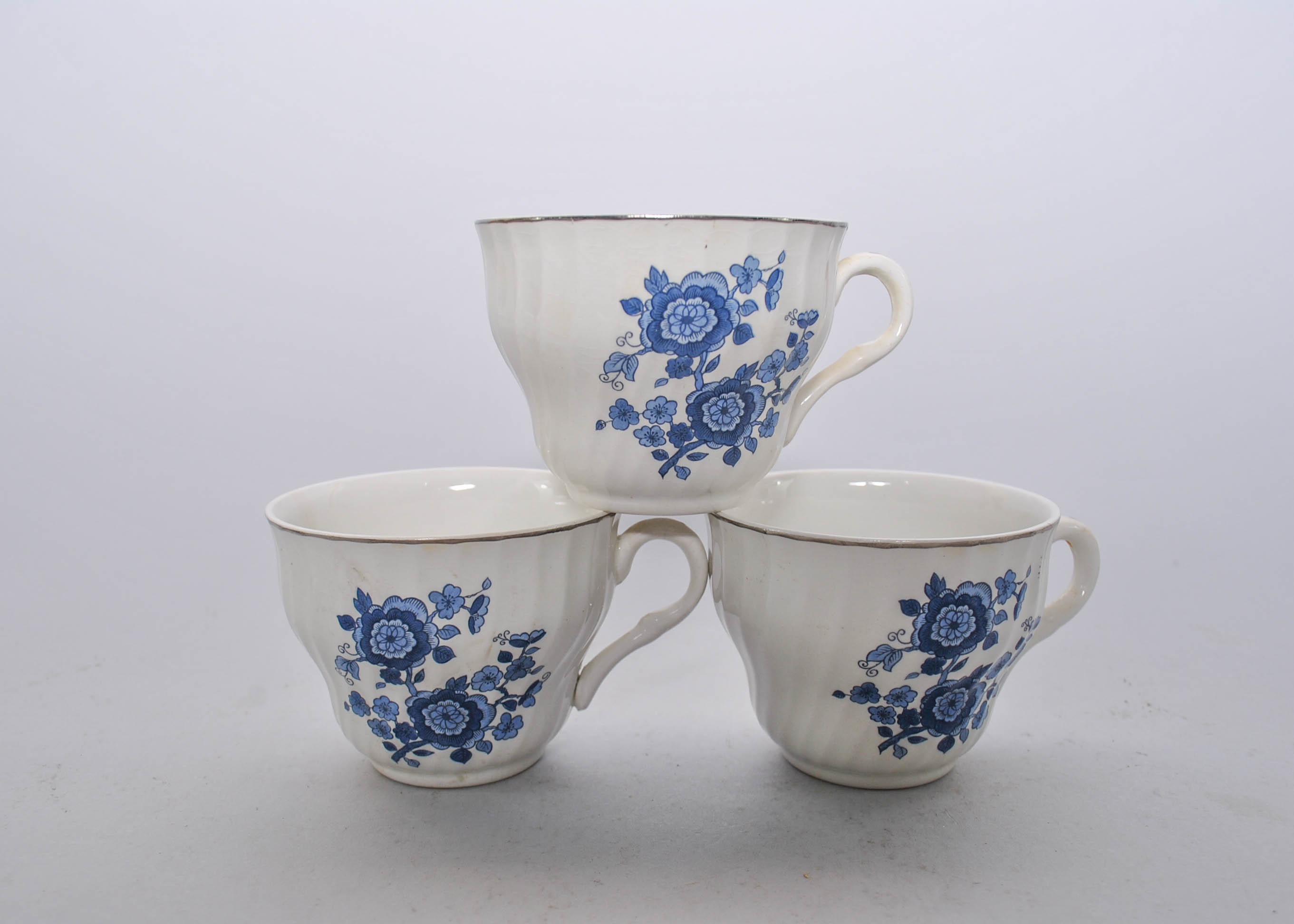 Mid 20th Century Enoch Wedgwood "Royal Blue" Ironstone China