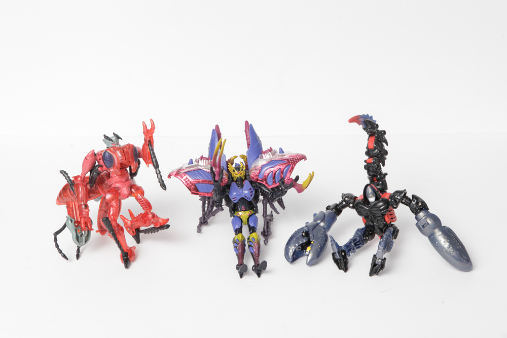 Trio of Transformer Beast Wars Insecticon Figures