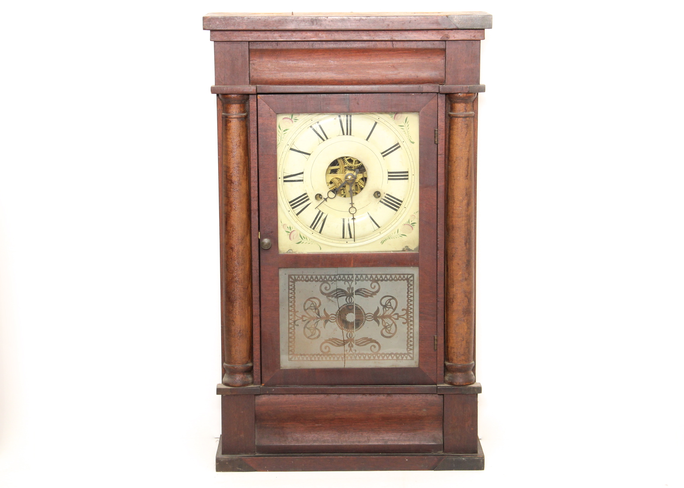 Antique Glass Front Seth Thomas Mantel Clock