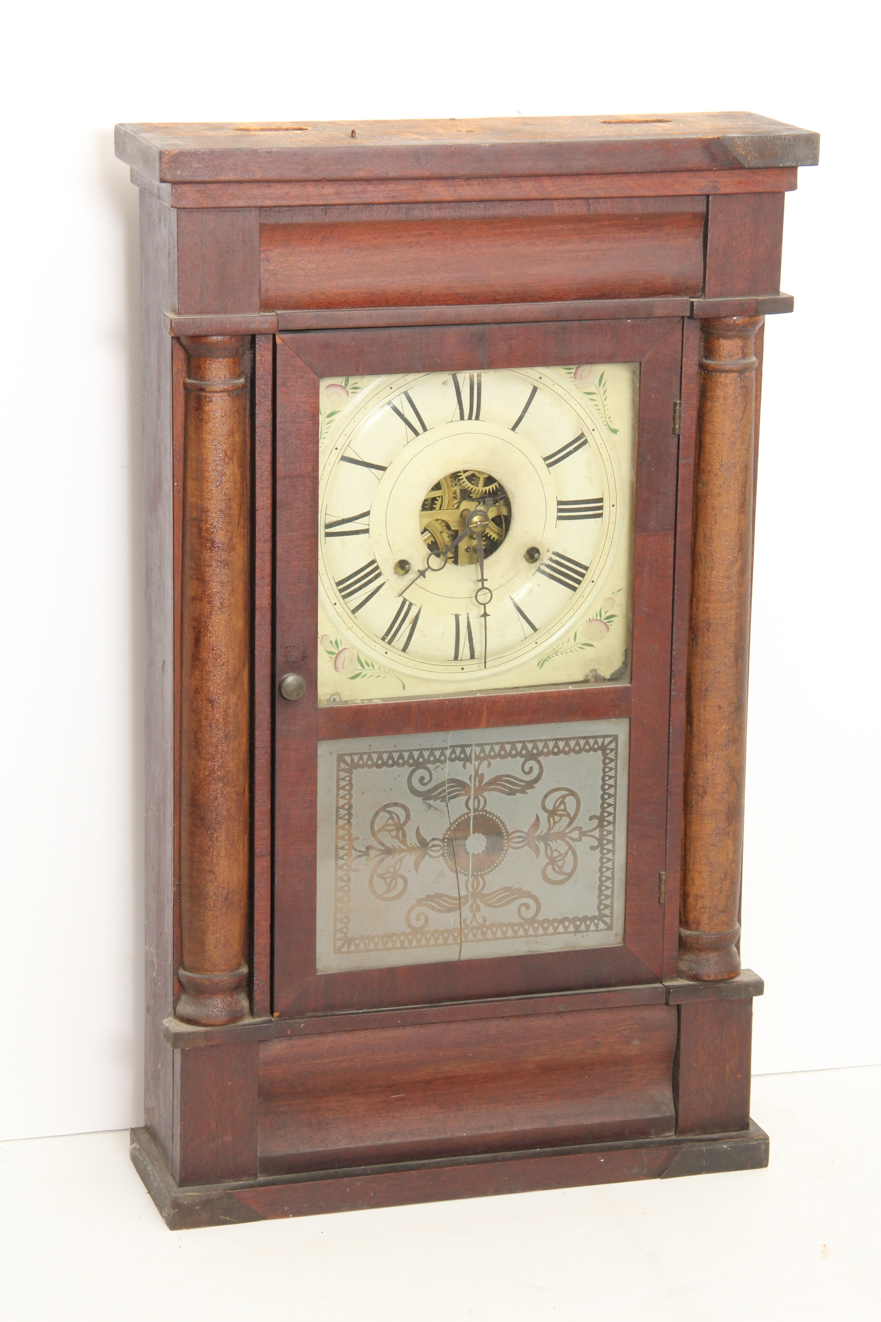 Antique Glass Front Seth Thomas Mantel Clock