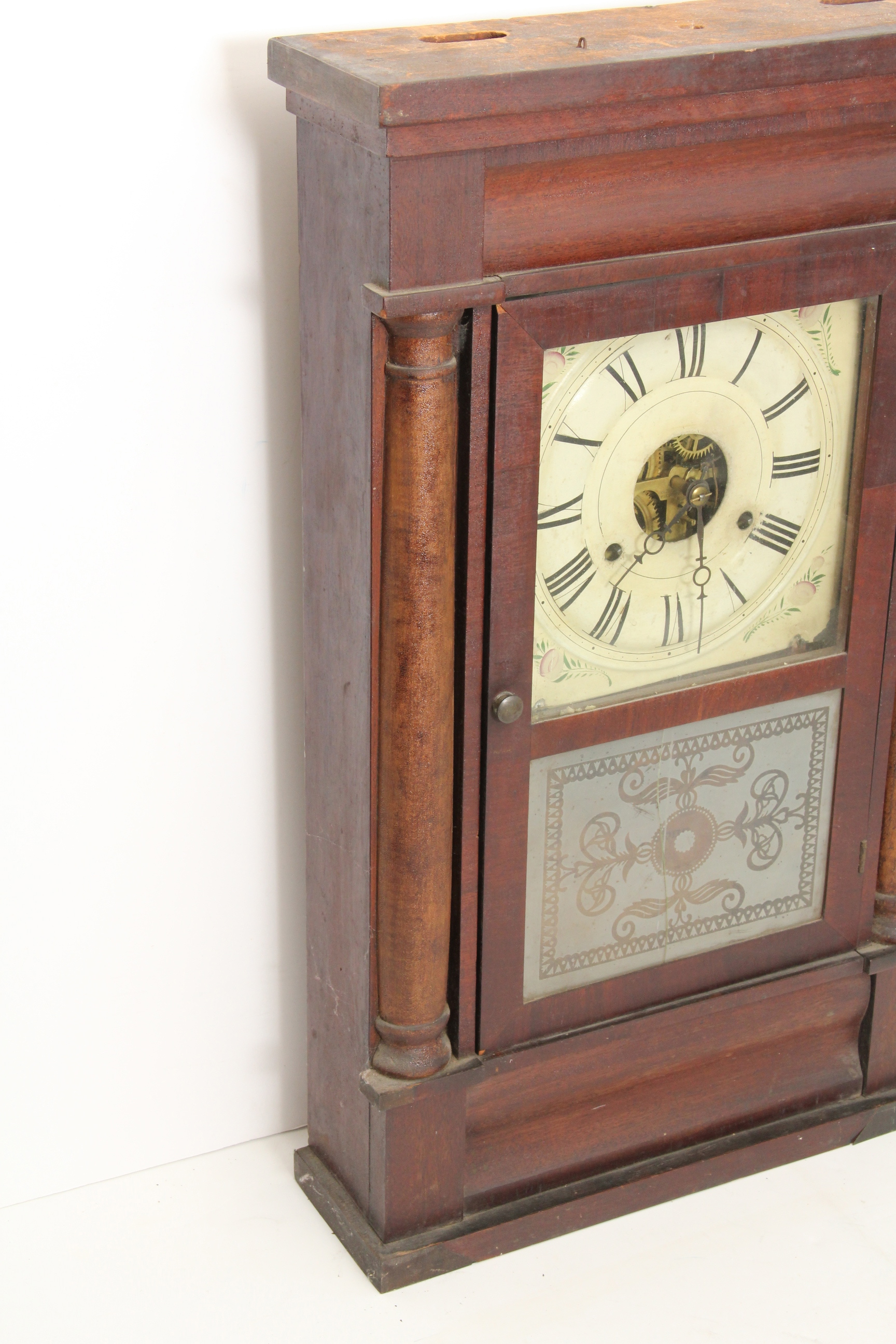 Antique Glass Front Seth Thomas Mantel Clock