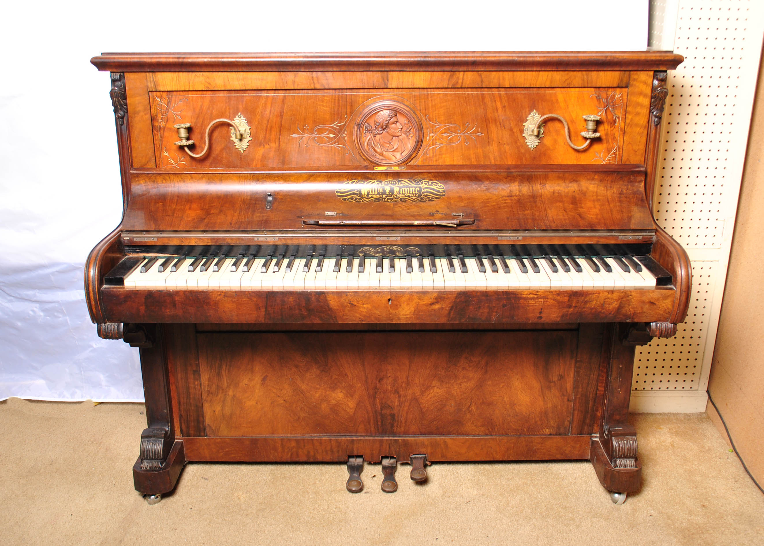 Late 1800s Upright Piano Converted to a Liquor Bar
