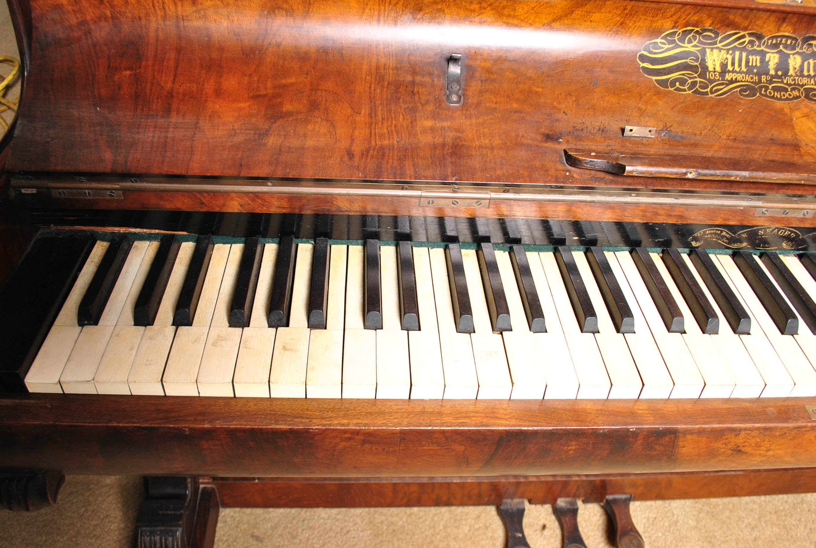 Late 1800s Upright Piano Converted to a Liquor Bar