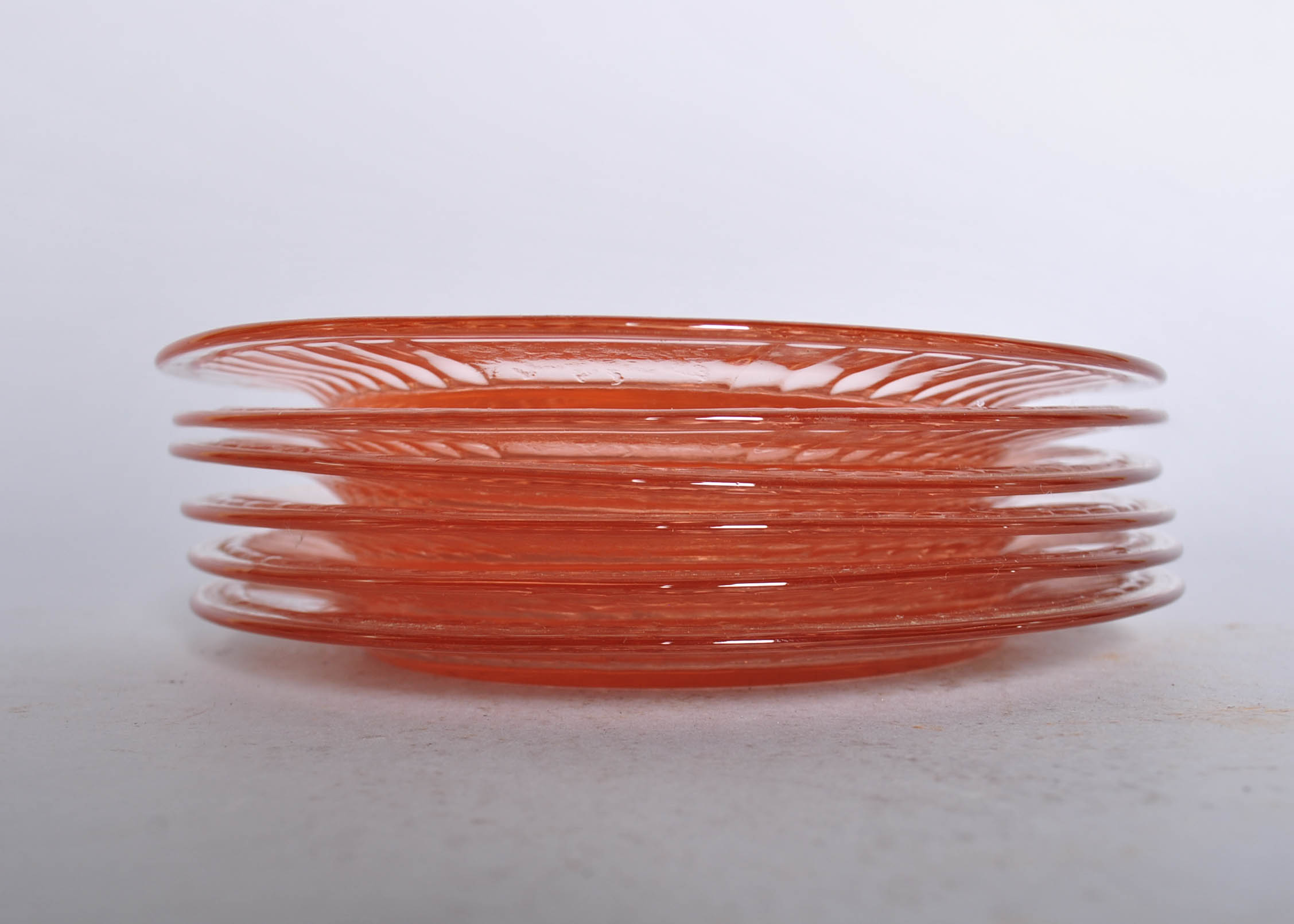 Pink Depression Glass "Mayfair Open Rose"