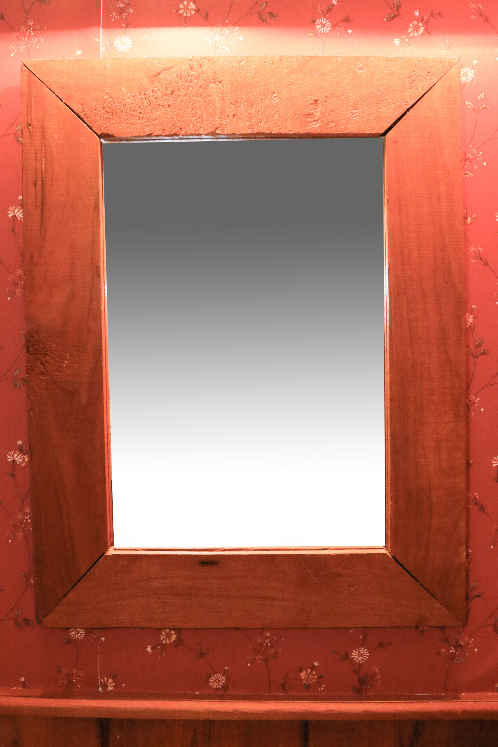 Two Wood Framed Mirrors