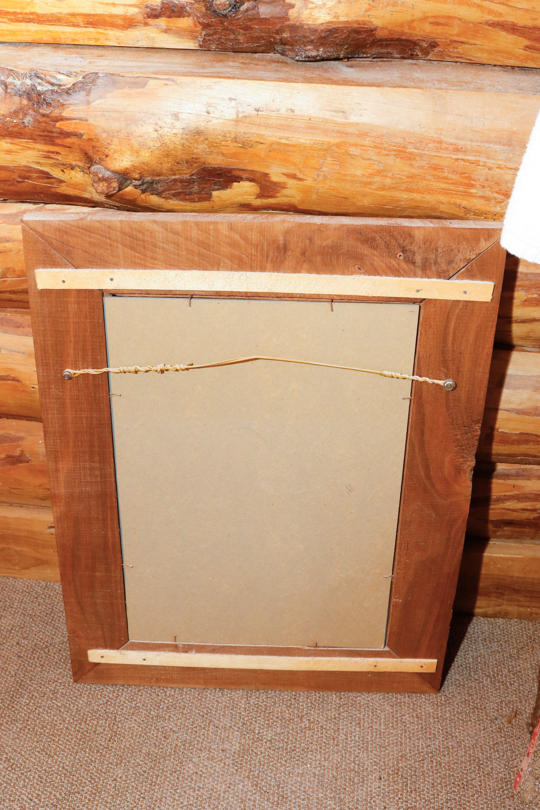 Two Wood Framed Mirrors