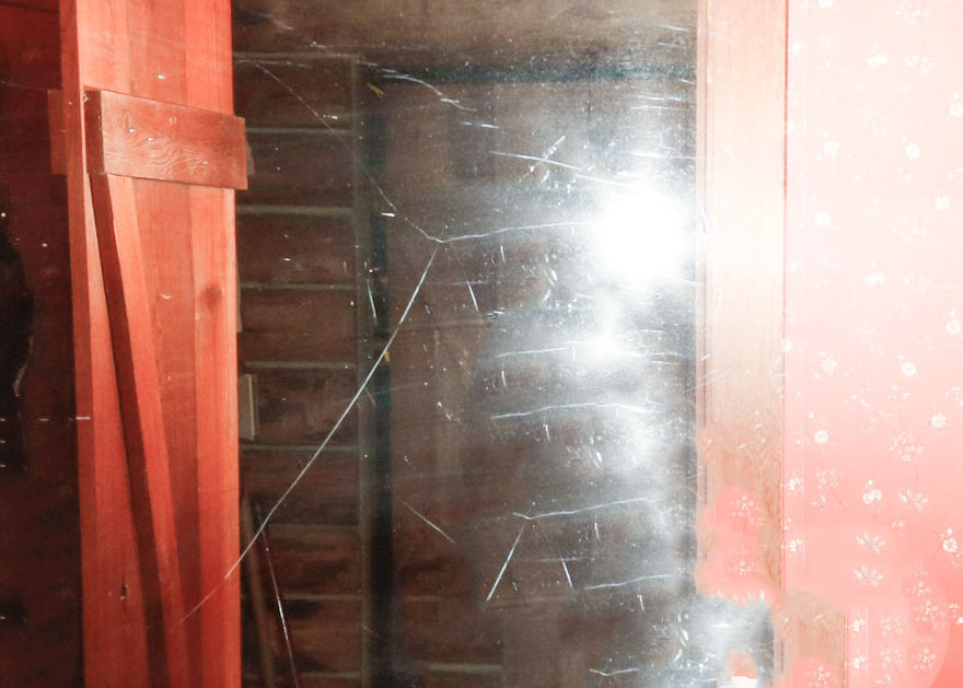 Two Wood Framed Mirrors