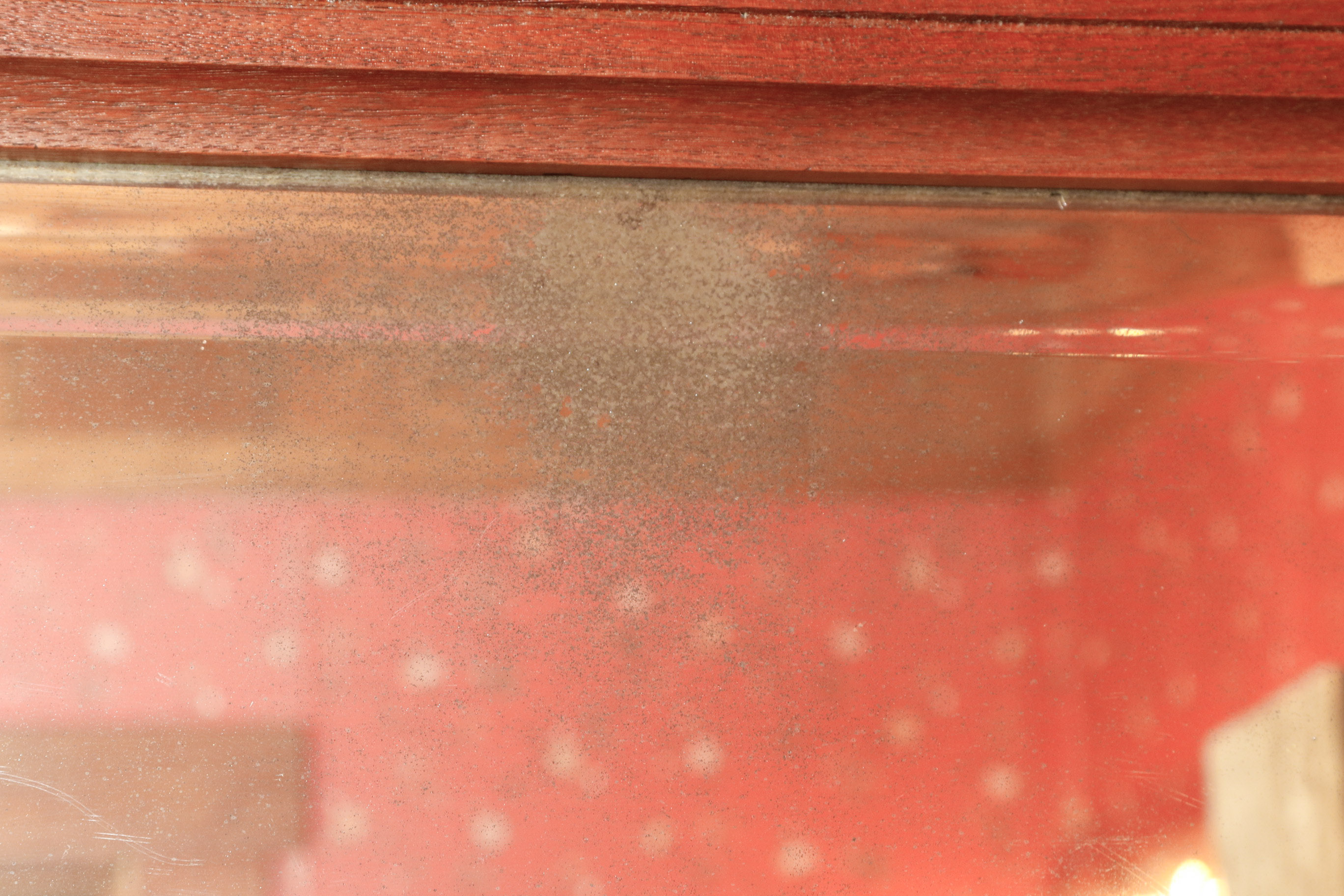 Two Wood Framed Mirrors