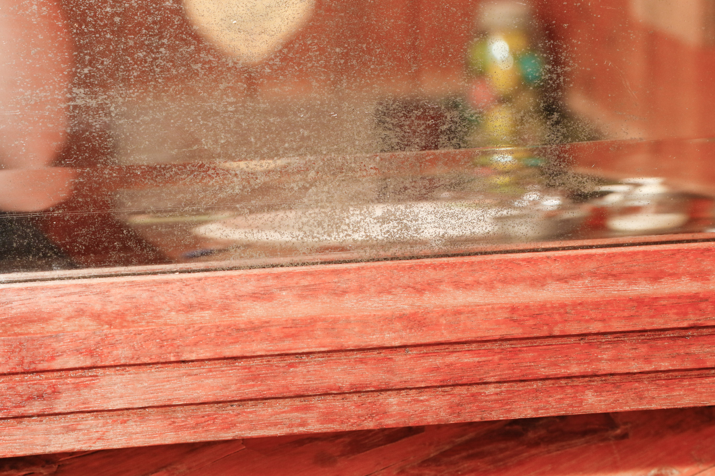 Two Wood Framed Mirrors