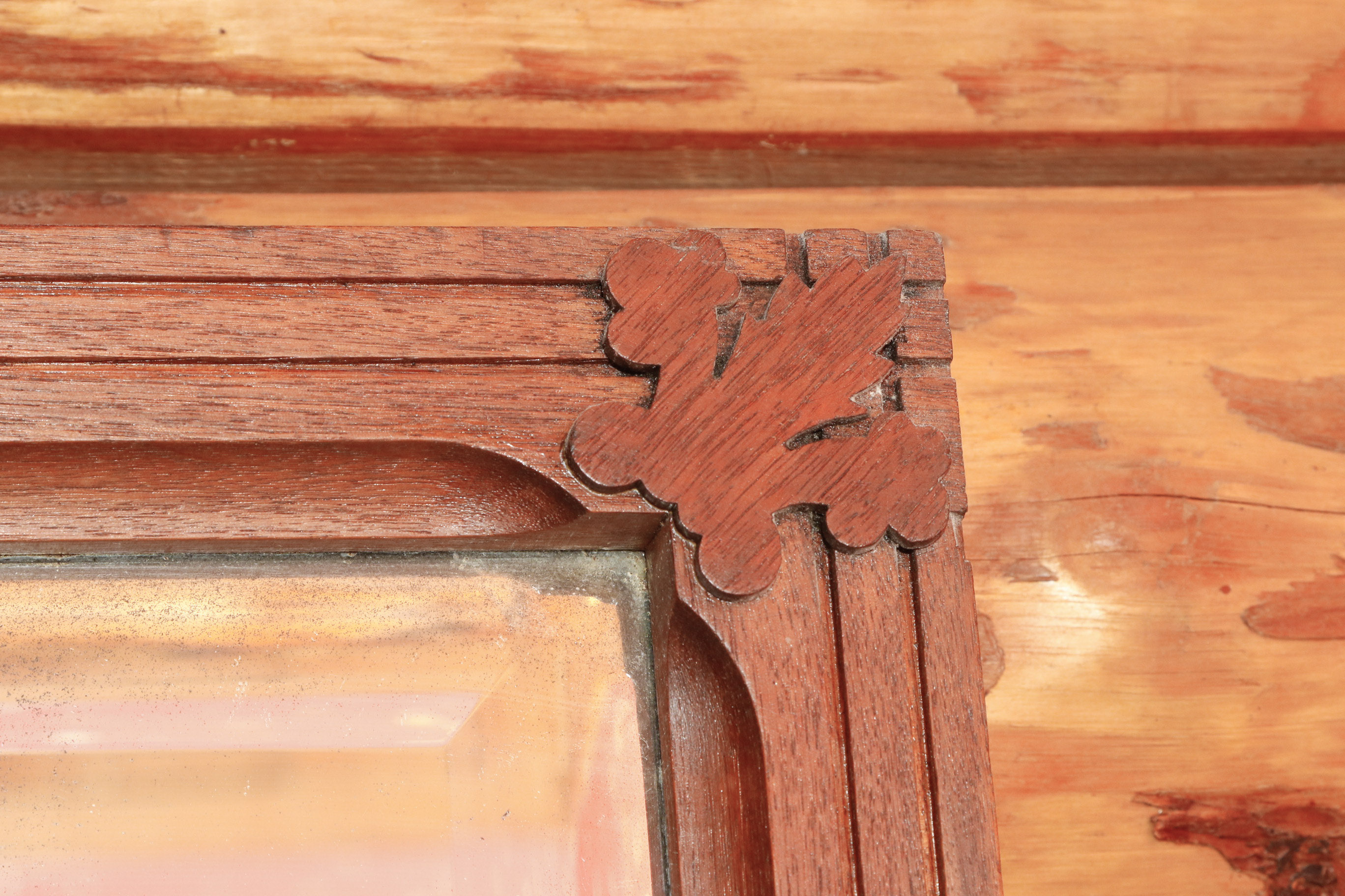 Two Wood Framed Mirrors