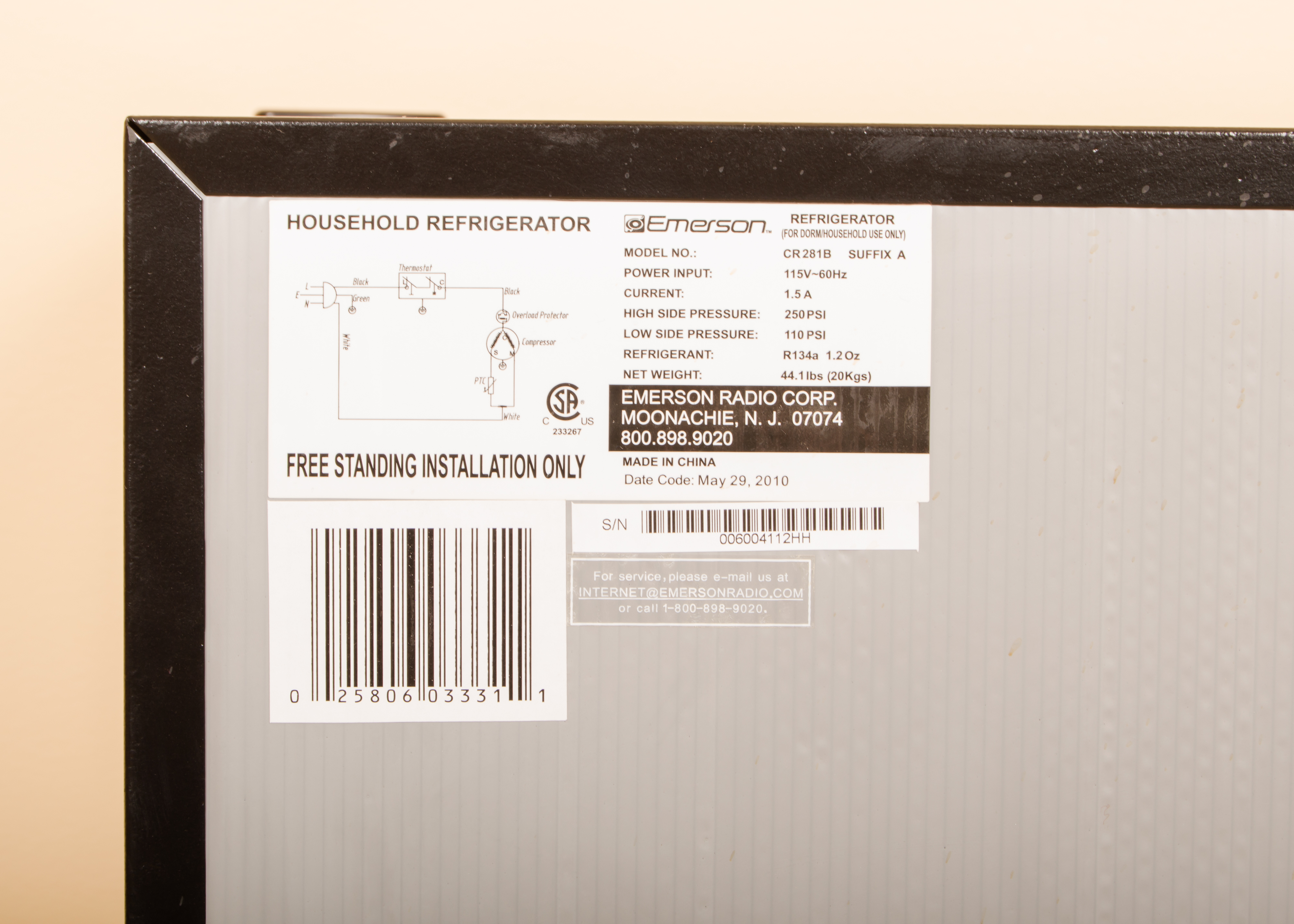 Emerson Mini Refrigerator