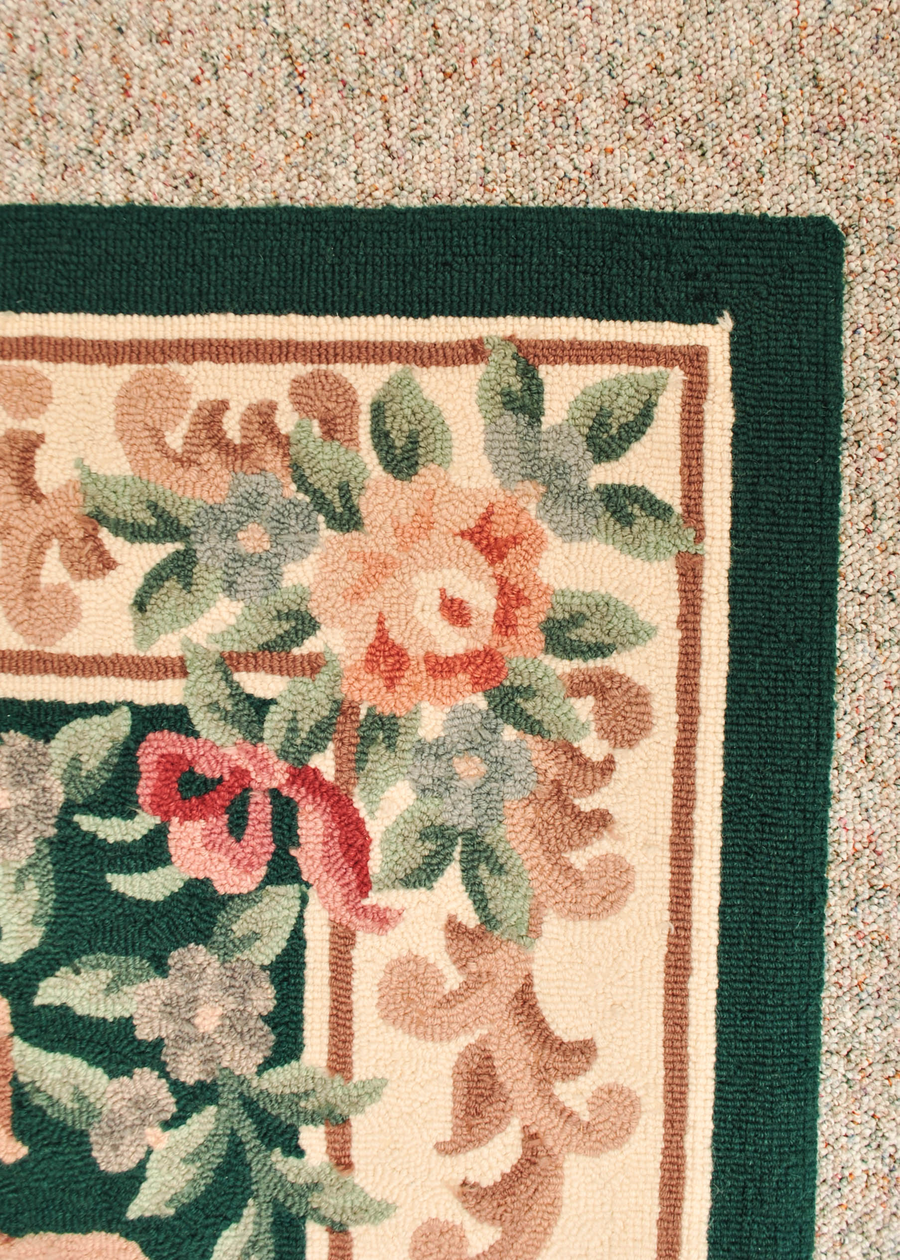 Hand Hooked Wool Area Rug