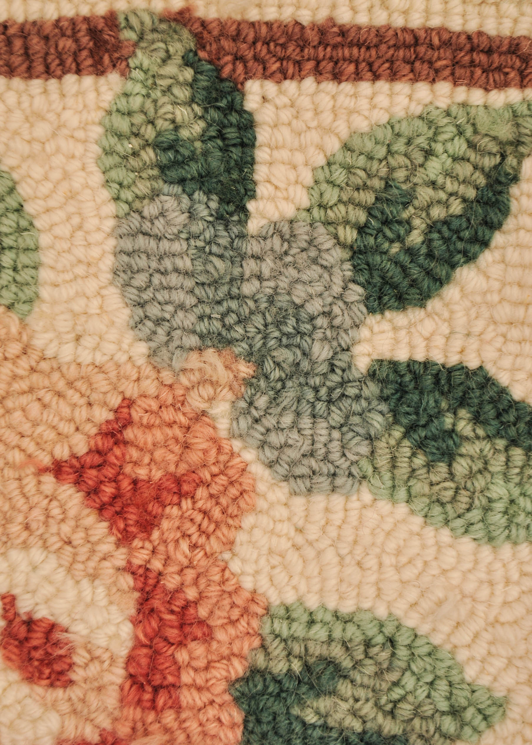 Hand Hooked Wool Area Rug