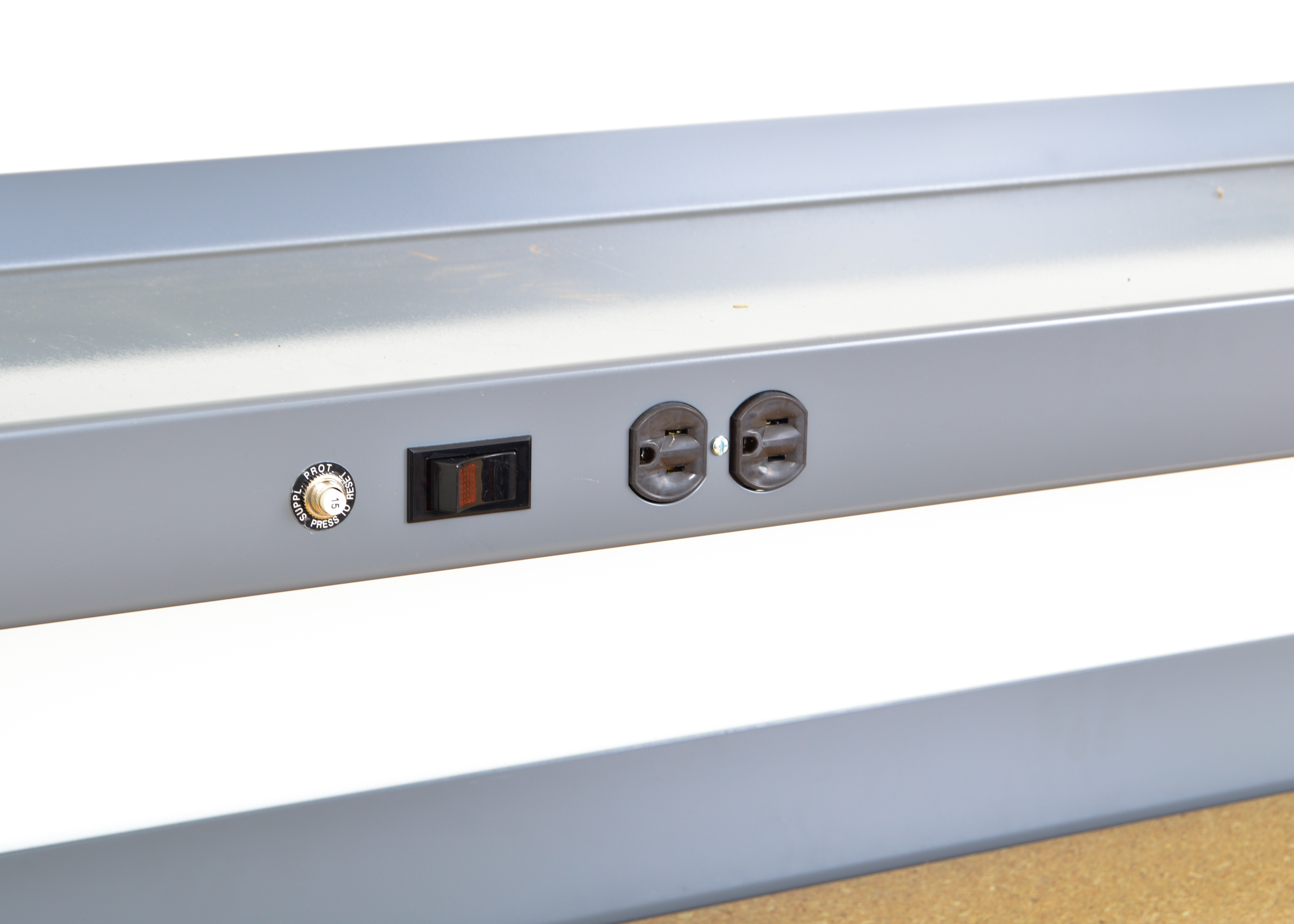 8' Work Table with Electric Outlets