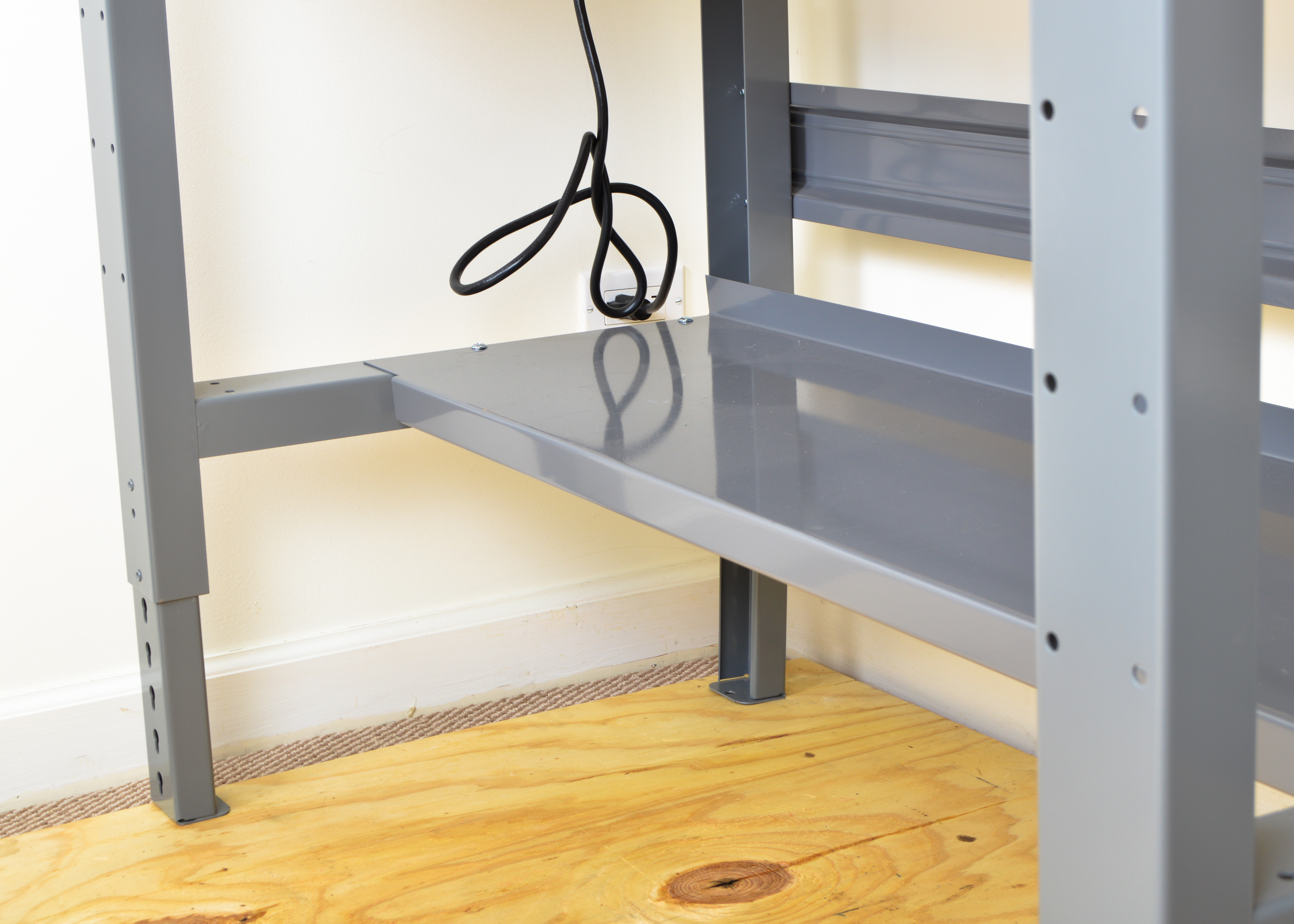 8' Work Table with Electric Outlets