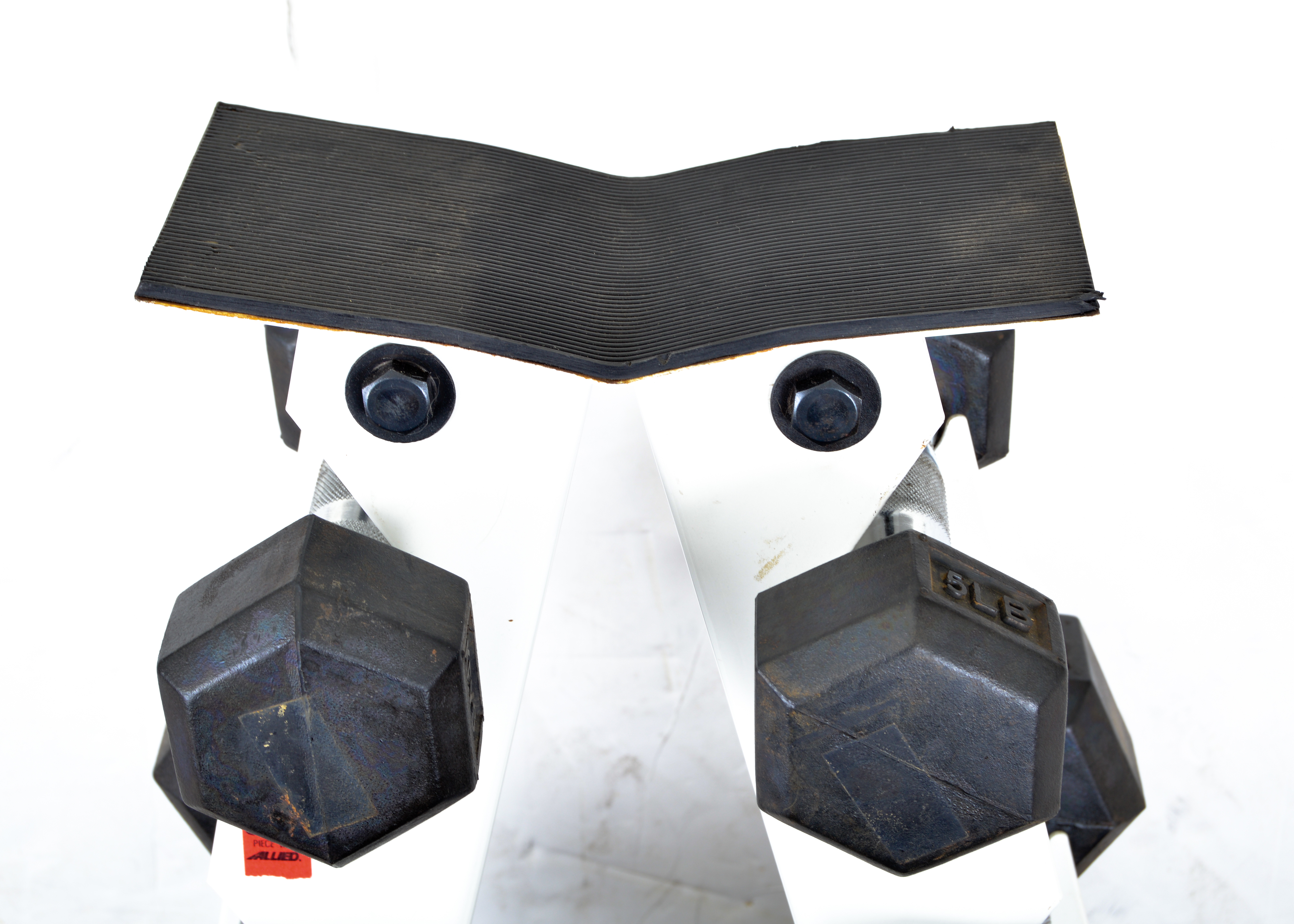 Keys Fitness Strength Trainer Weight Rack with Weights