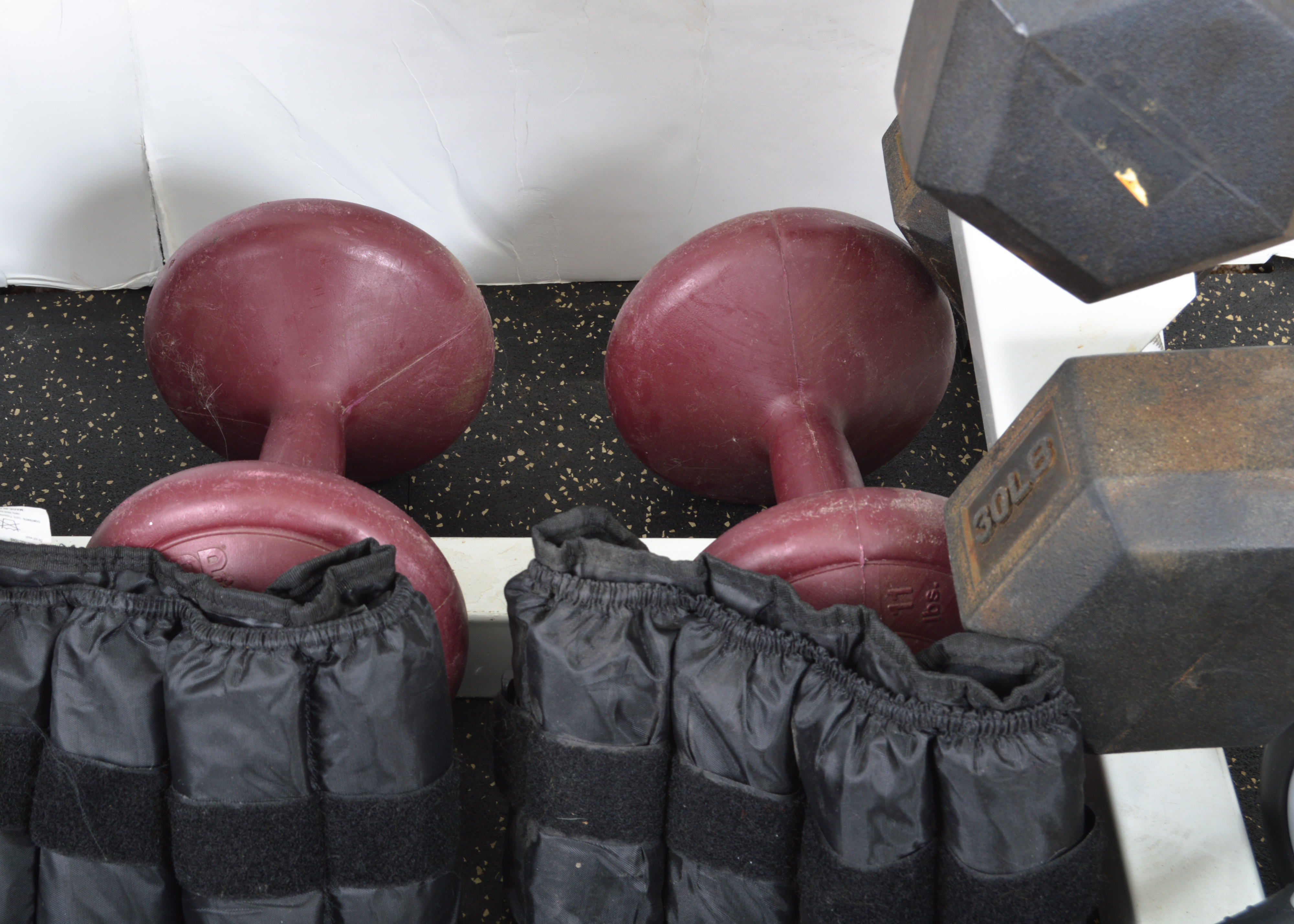 Keys Fitness Strength Trainer Weight Rack with Weights