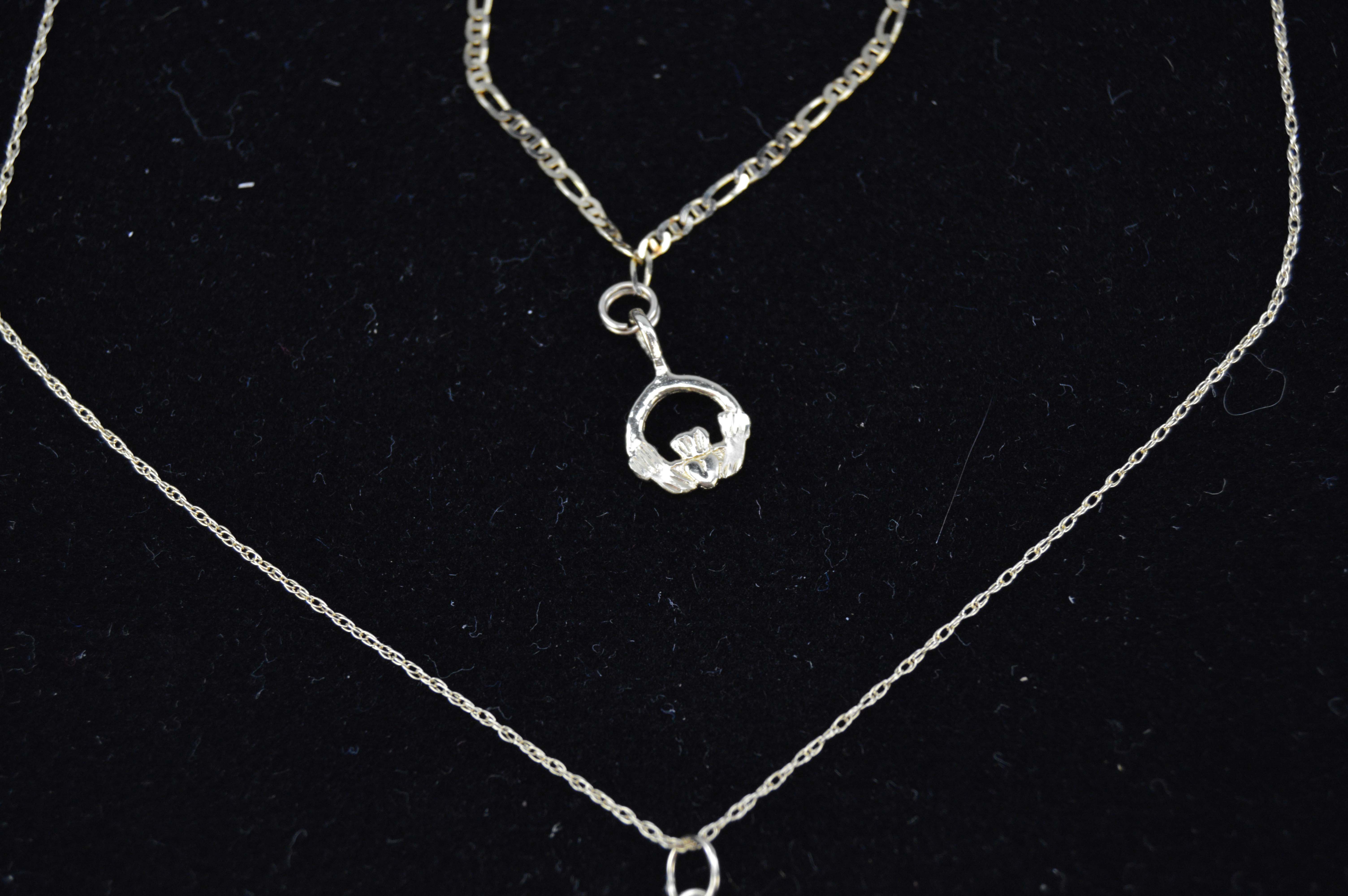 14K Pendants with Chains