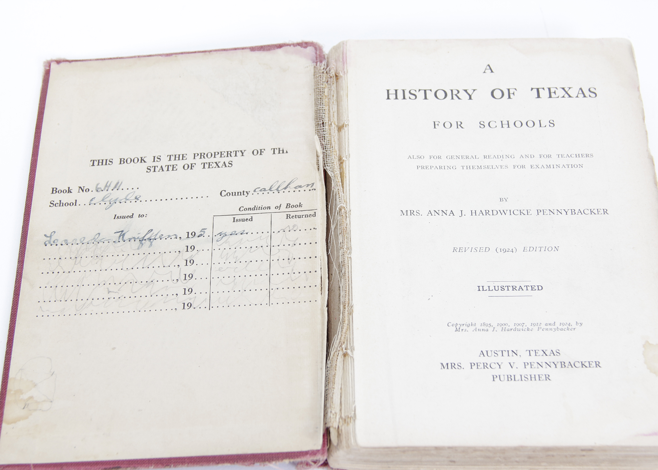 Collection of Vintage Books on The History of Texas