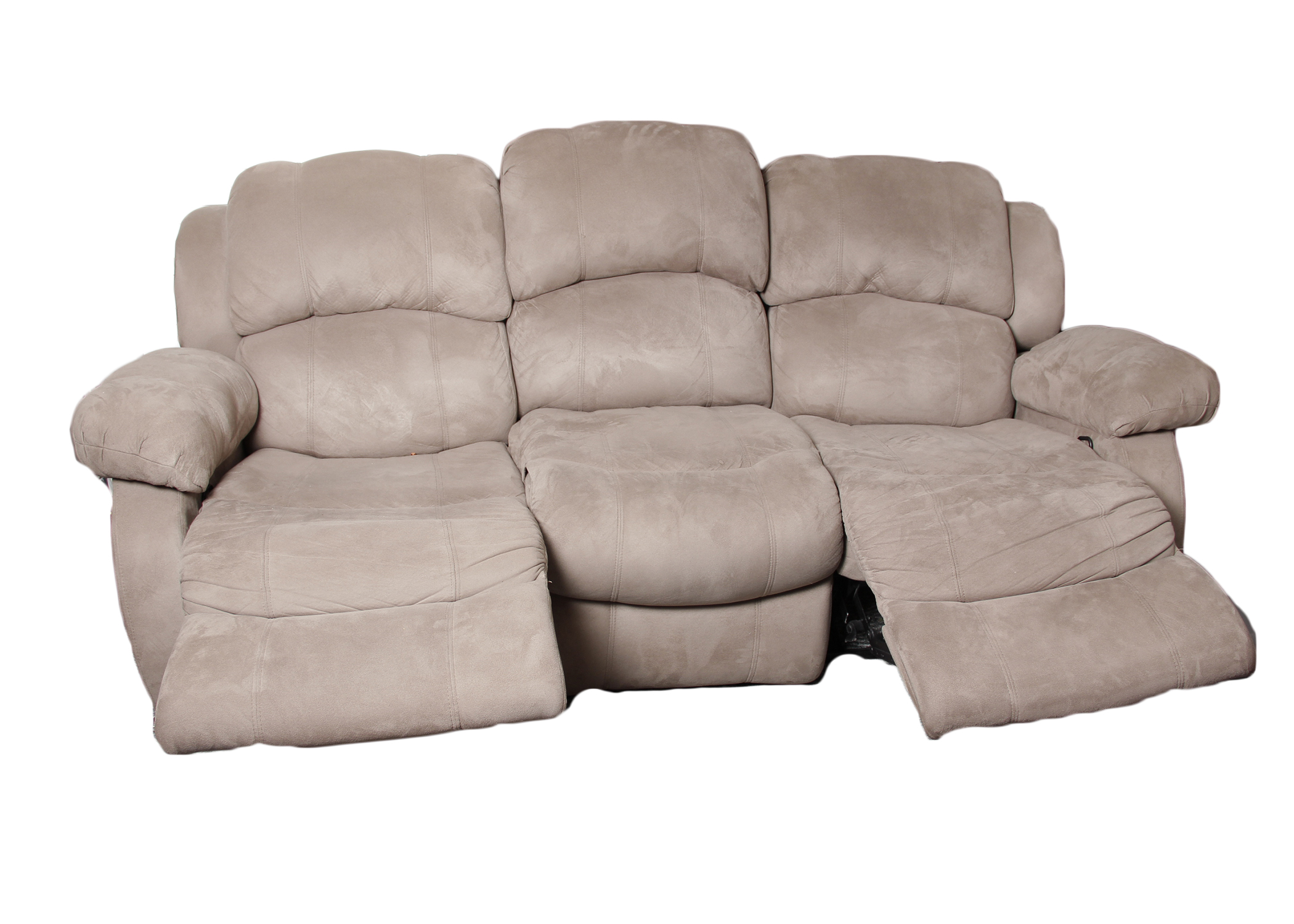 Microfiber Double Reclining Couch