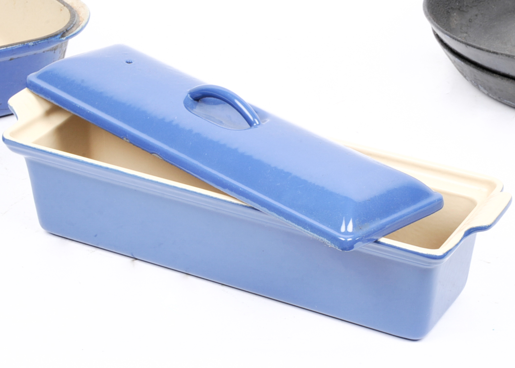 Set of Blue LeCreuset Cookware