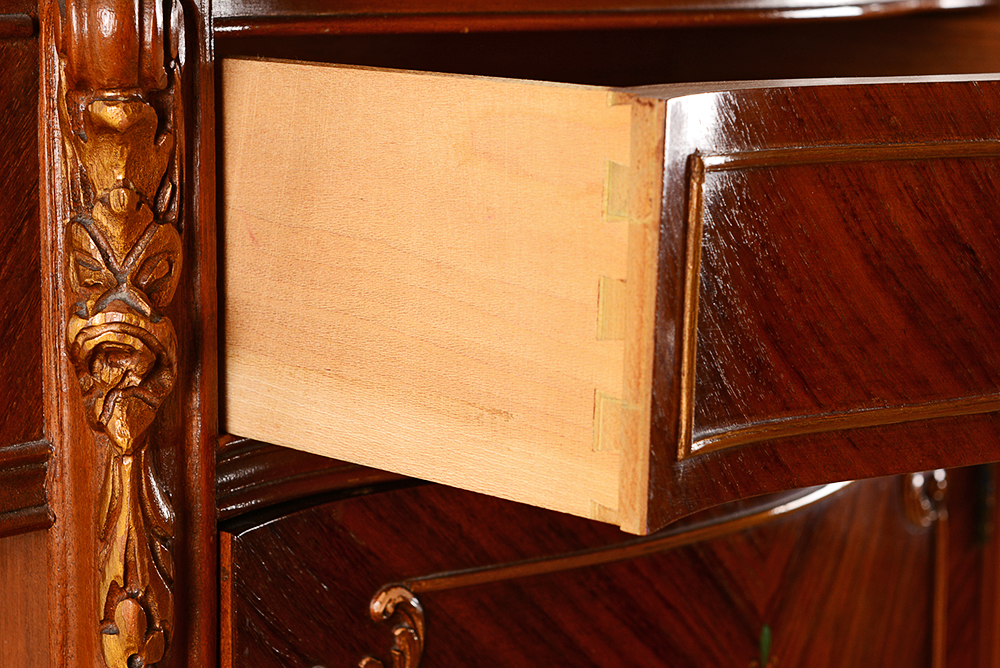 Louis VX Style Mahogany Side Cabinet