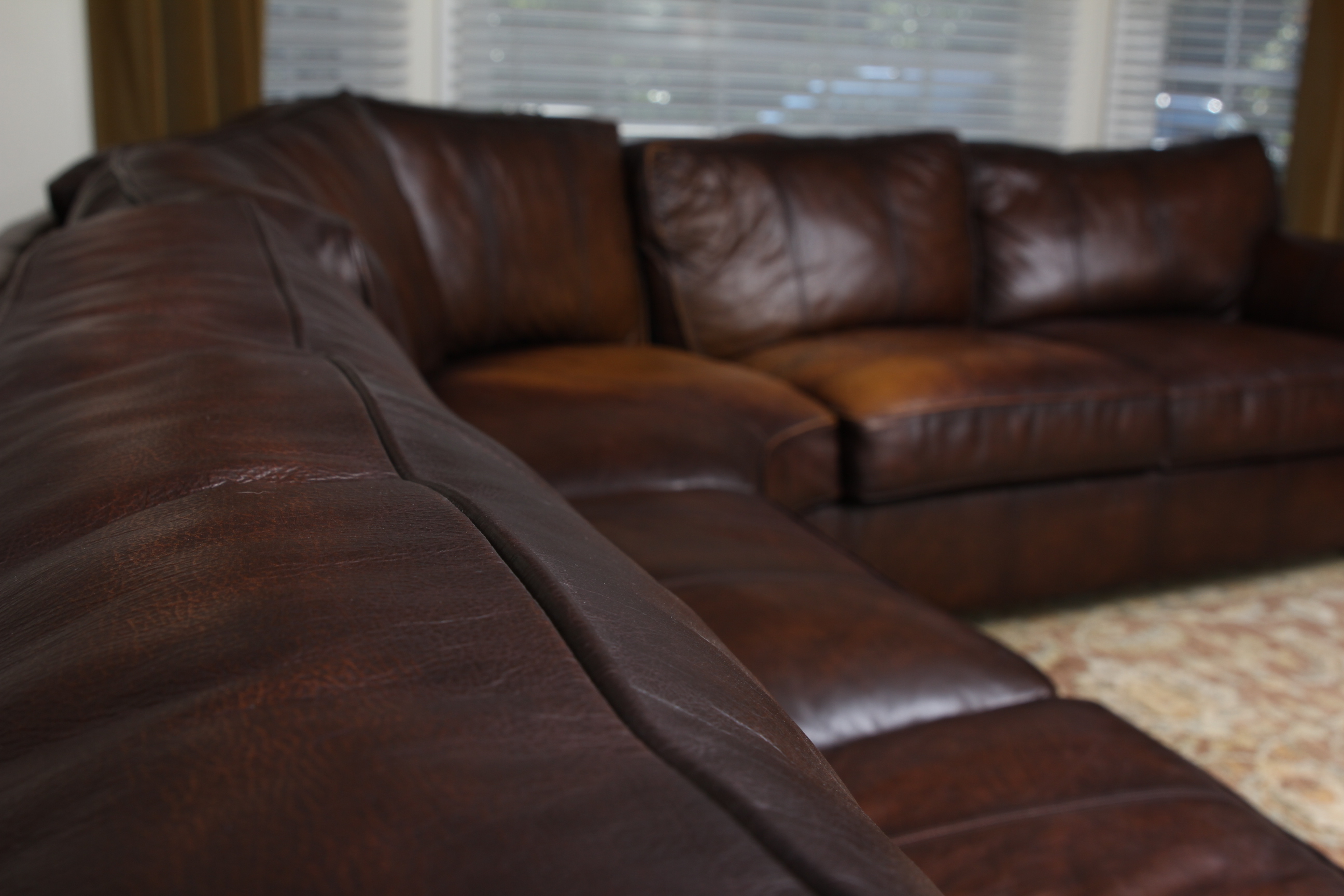 Bernhardt Leather Sectional Sofa