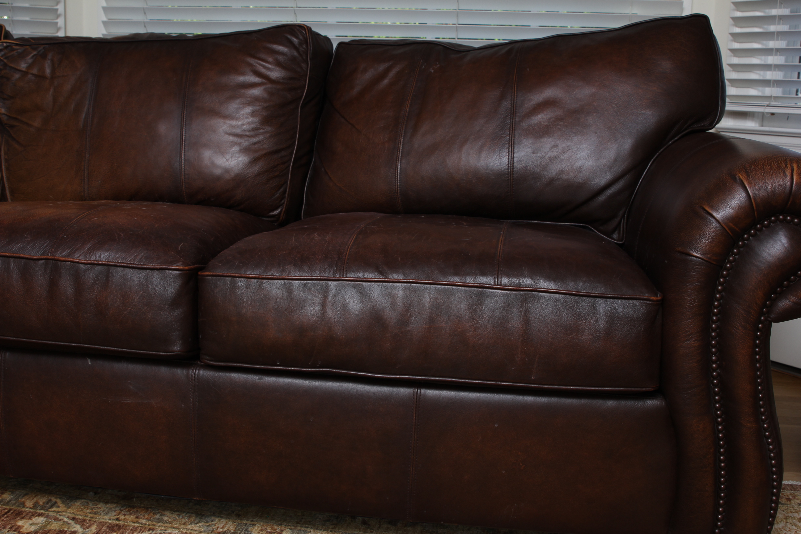 Bernhardt Leather Sectional Sofa