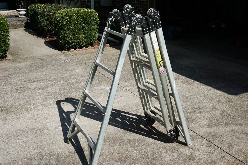 Professional Westway Adjustable Folding Aluminum Ladder