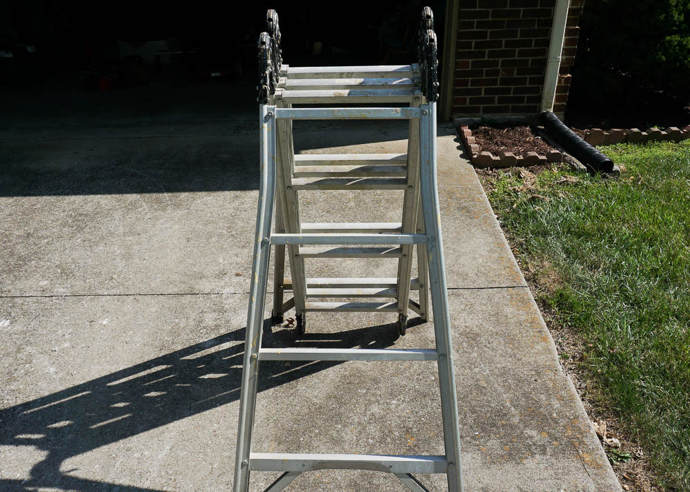Professional Westway Adjustable Folding Aluminum Ladder