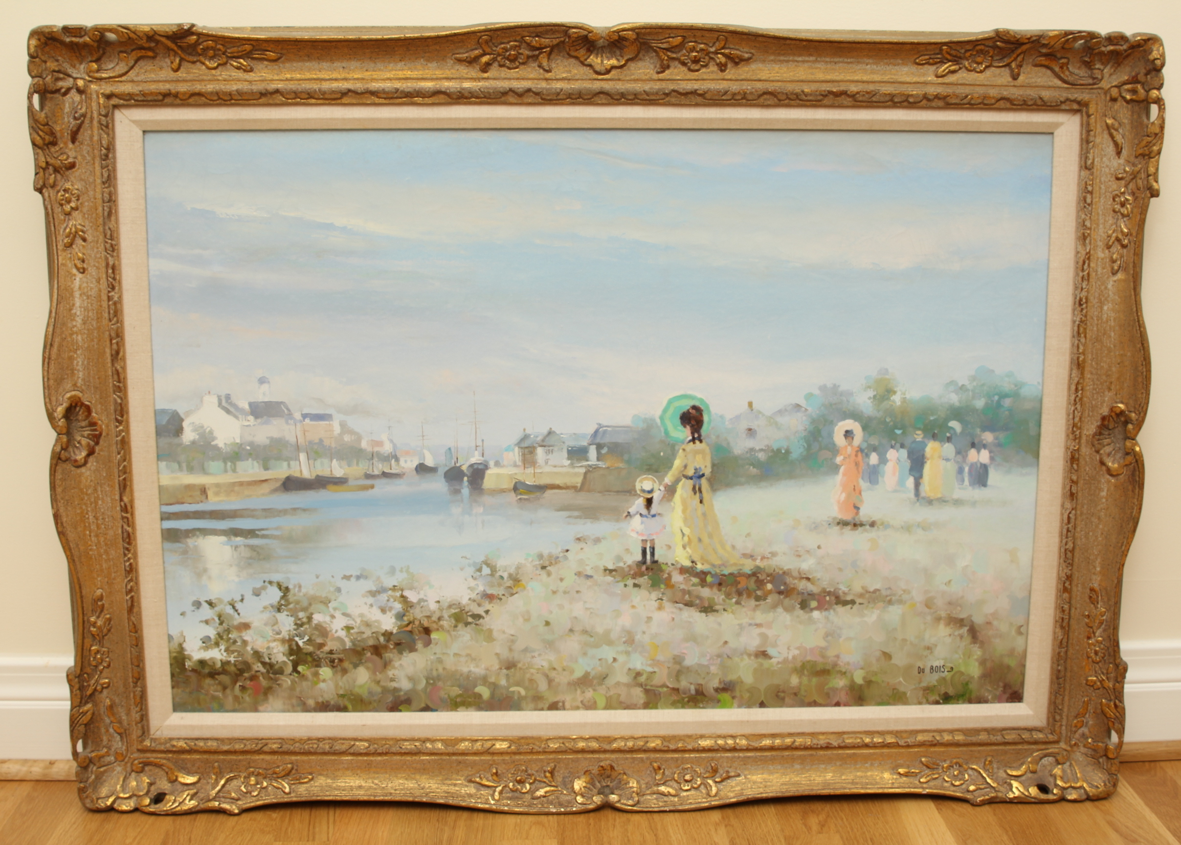 Henri Du Bois Impressionistic Oil Painting