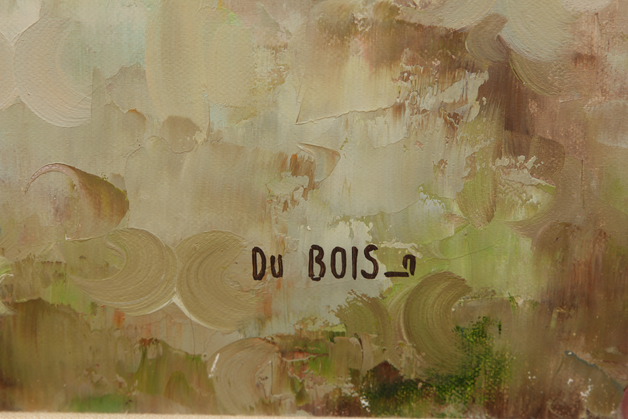 Henri Du Bois Impressionistic Oil Painting