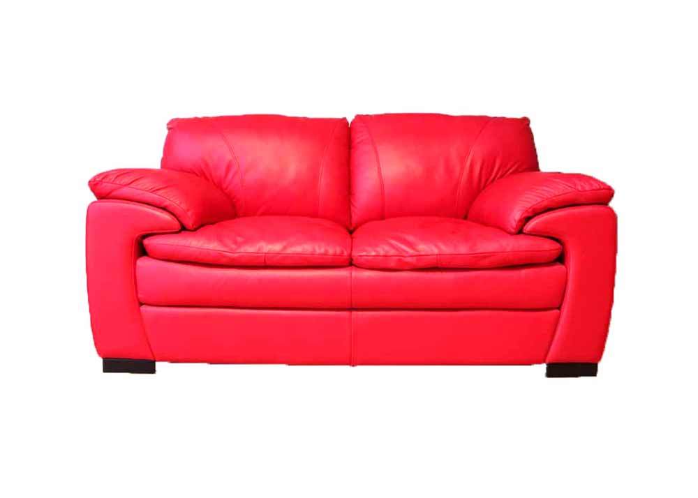 Red Leather Loveseat