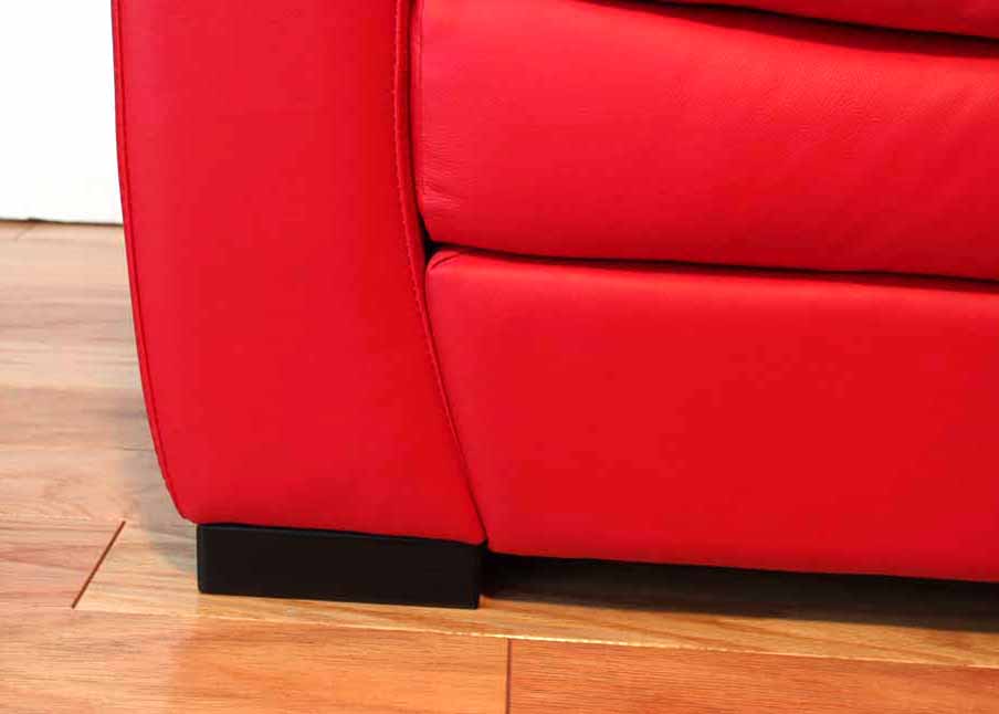 Red Leather Loveseat