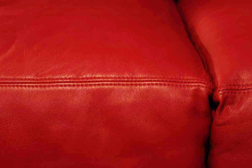 Red Leather Sofa