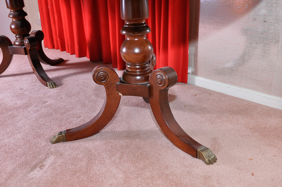 Universal Double Pedestal Wood Dining Room Table