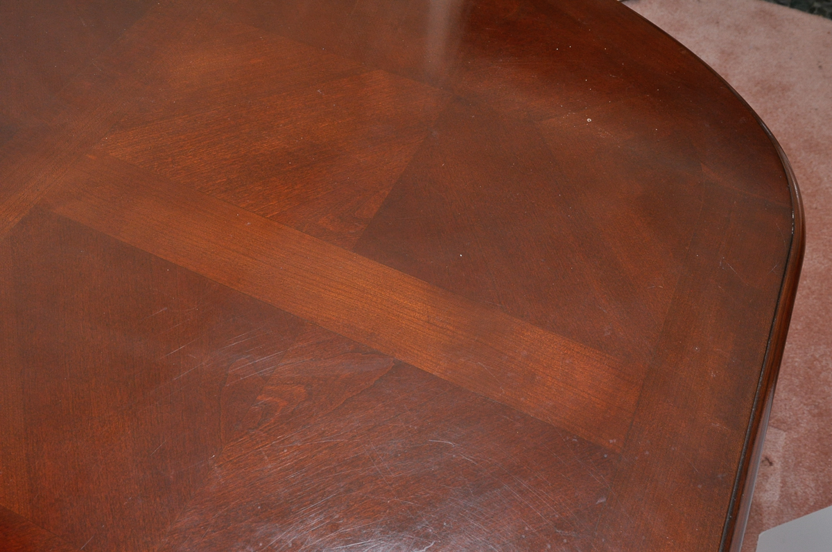 Universal Double Pedestal Wood Dining Room Table