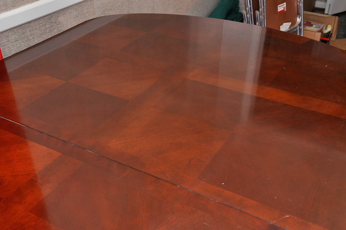 Universal Double Pedestal Wood Dining Room Table