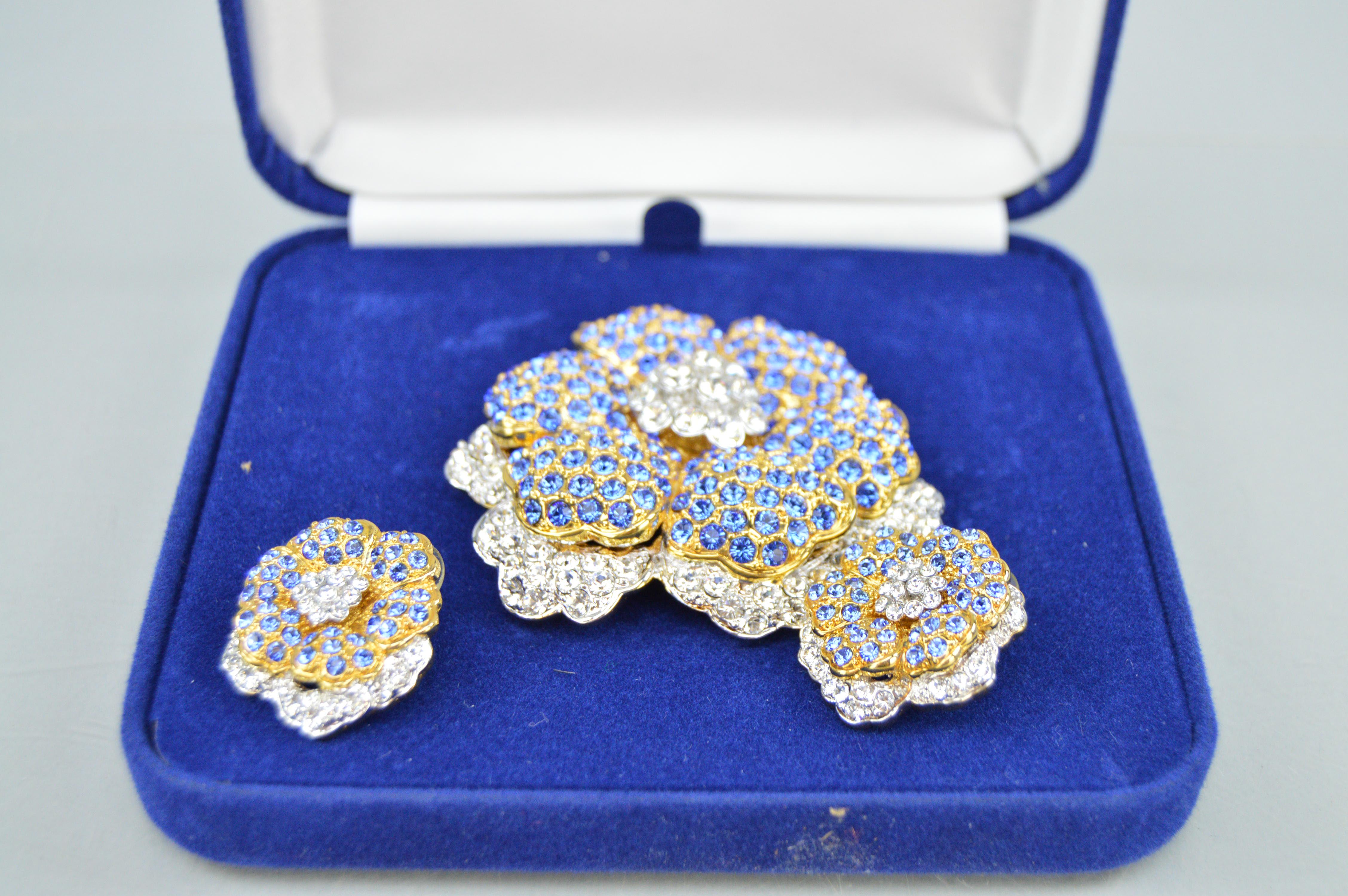 Jacqueline Kennedy Floral Brooch and Earring Reproductions