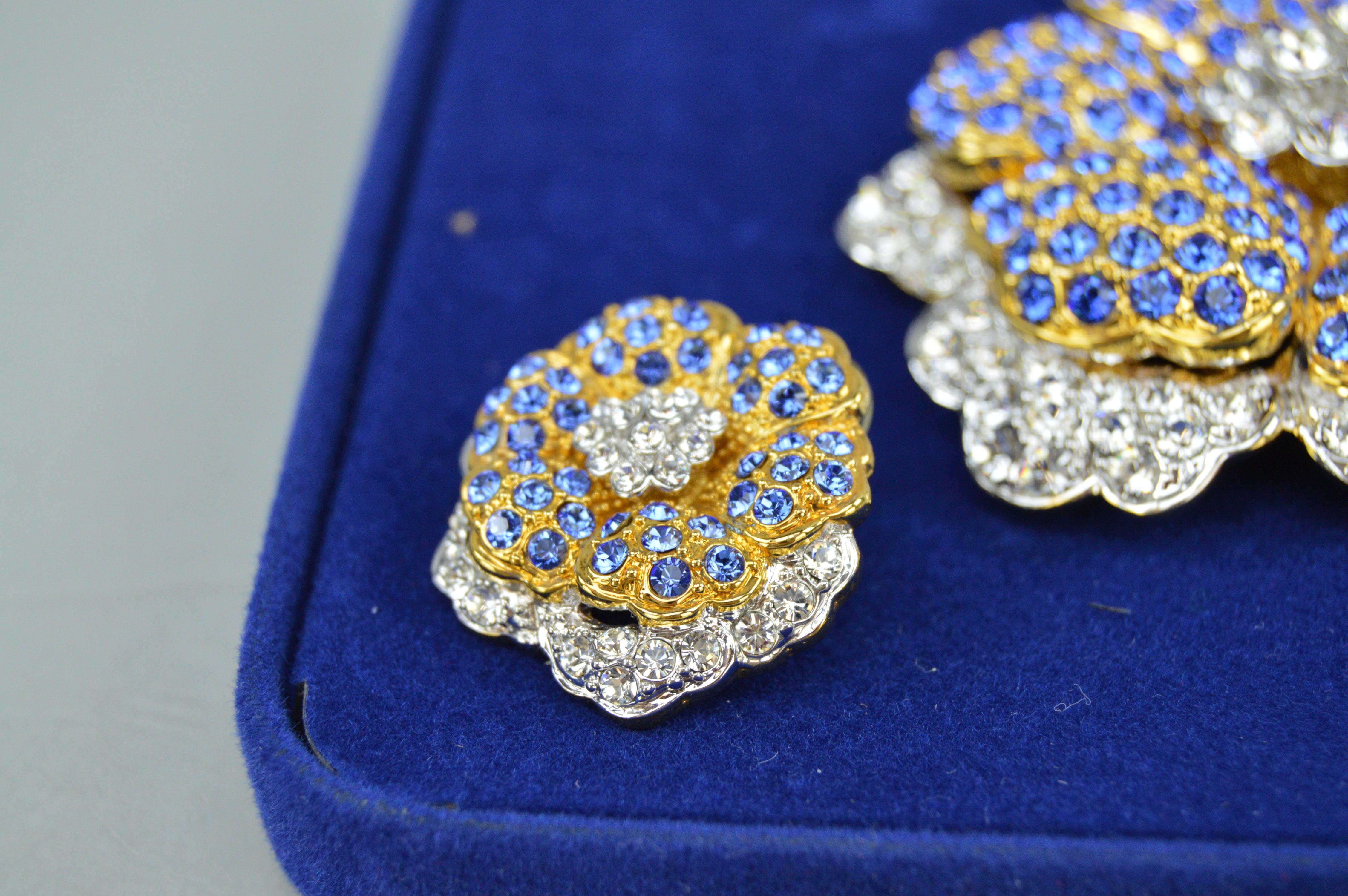 Jacqueline Kennedy Floral Brooch and Earring Reproductions