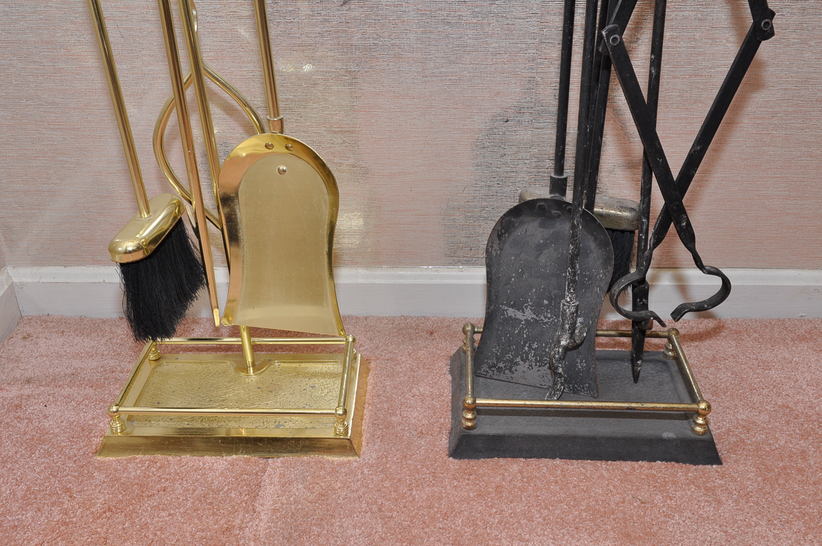 Pair of Fireplace Tool Sets