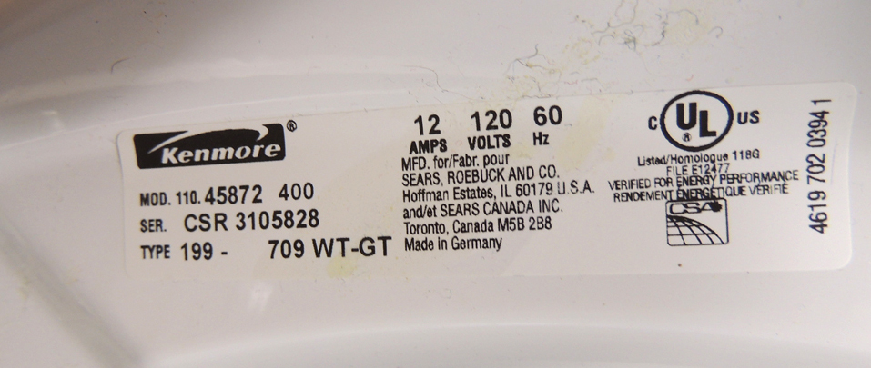 Kenmore Elite HE Washing Machine