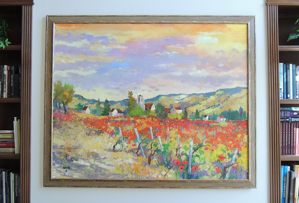 Georges Hosotte Painting of French Countryside