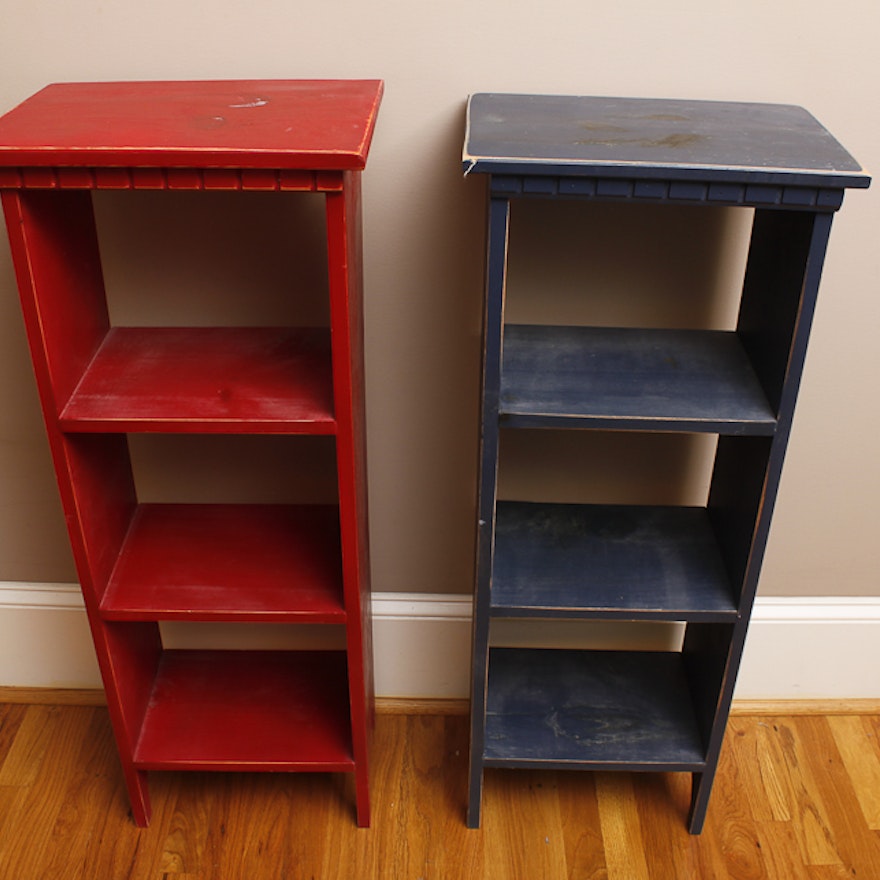 Pair of Distressed Shelves