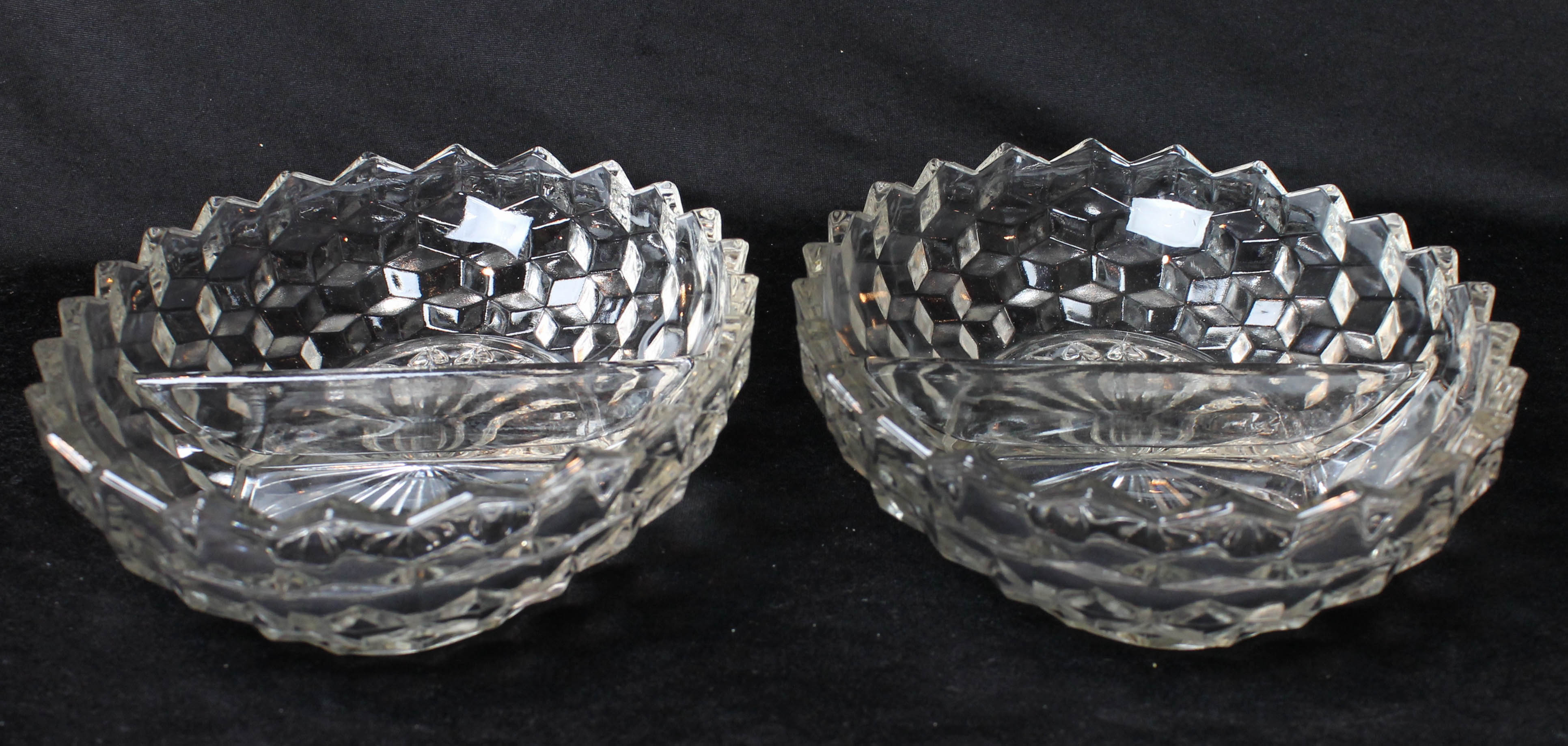 Vintage Pressed and Cut Glass Including Indiana Glass